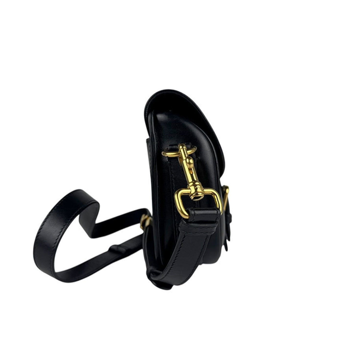 Christian Dior Black Leather Shoulder Bag  