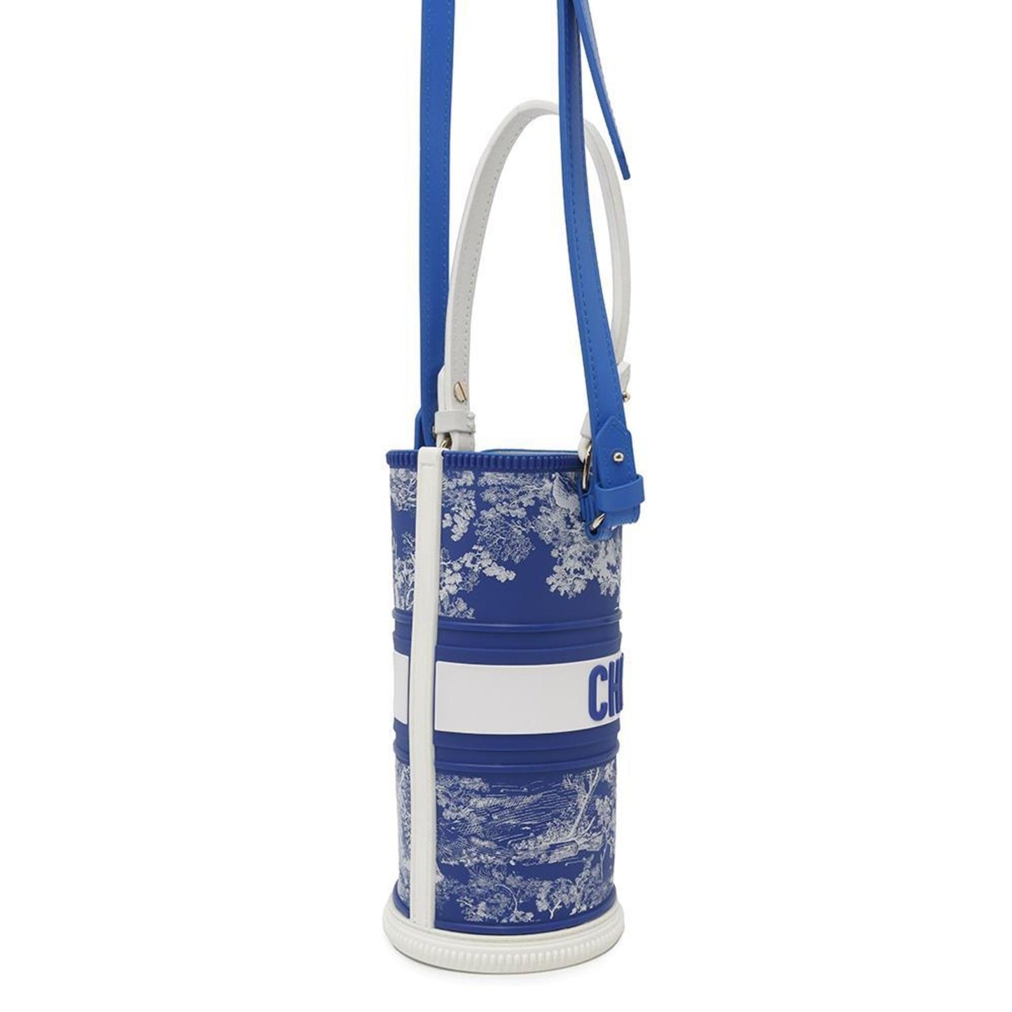 Christian Dior Blue Rubber Leather Shoulder Bag  