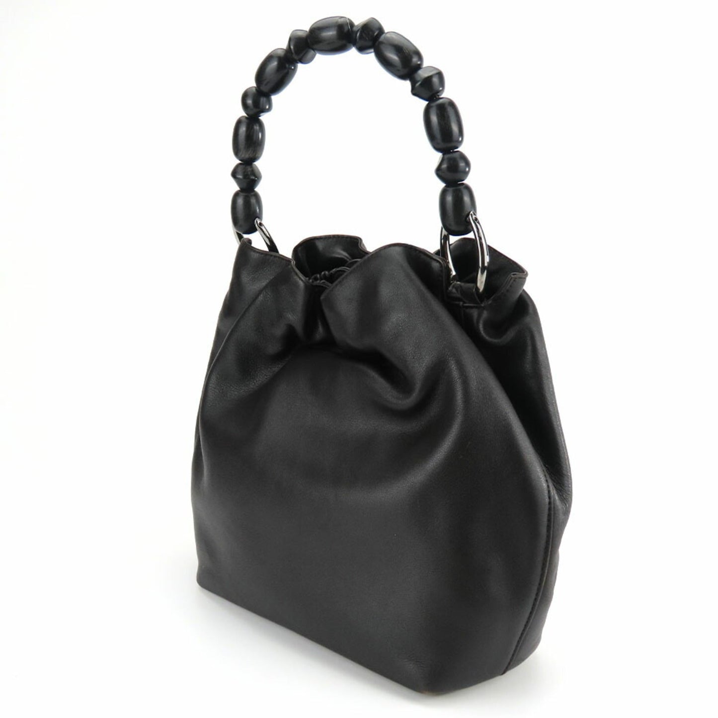 Christian Dior Dark Brown Leather Handbag  