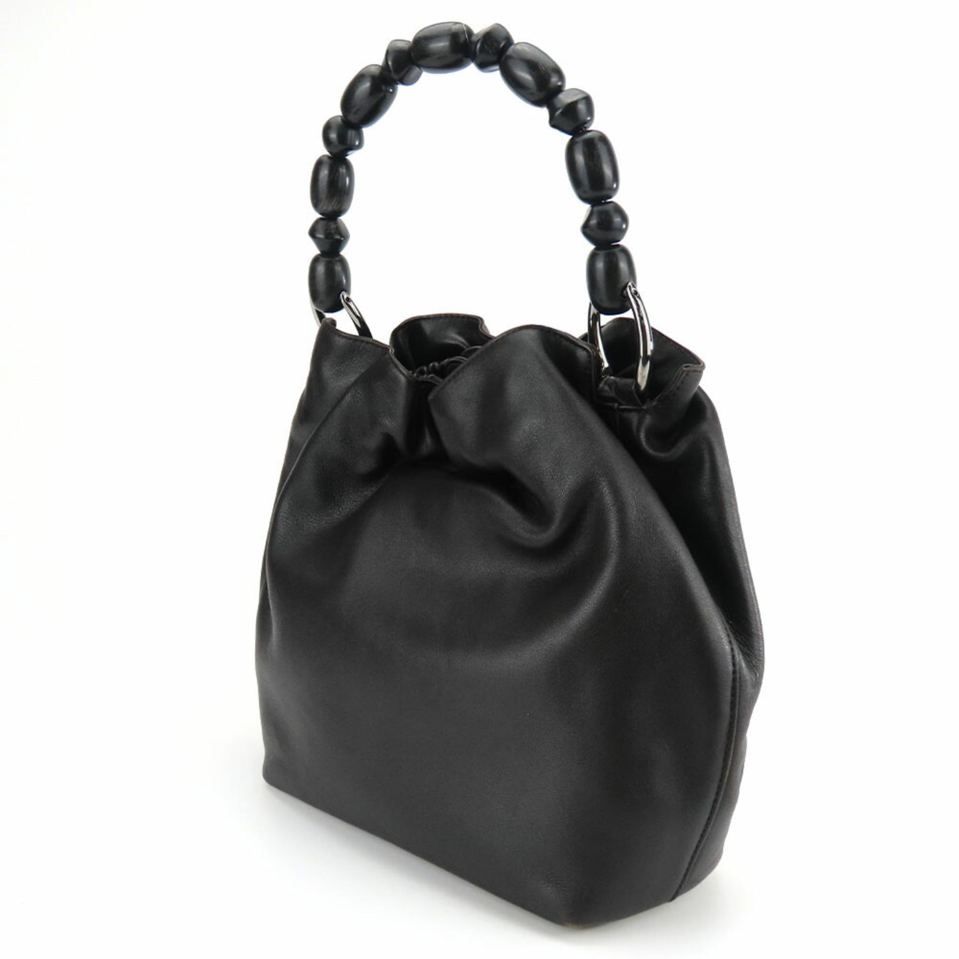 Christian Dior Dark Brown Leather Handbag  