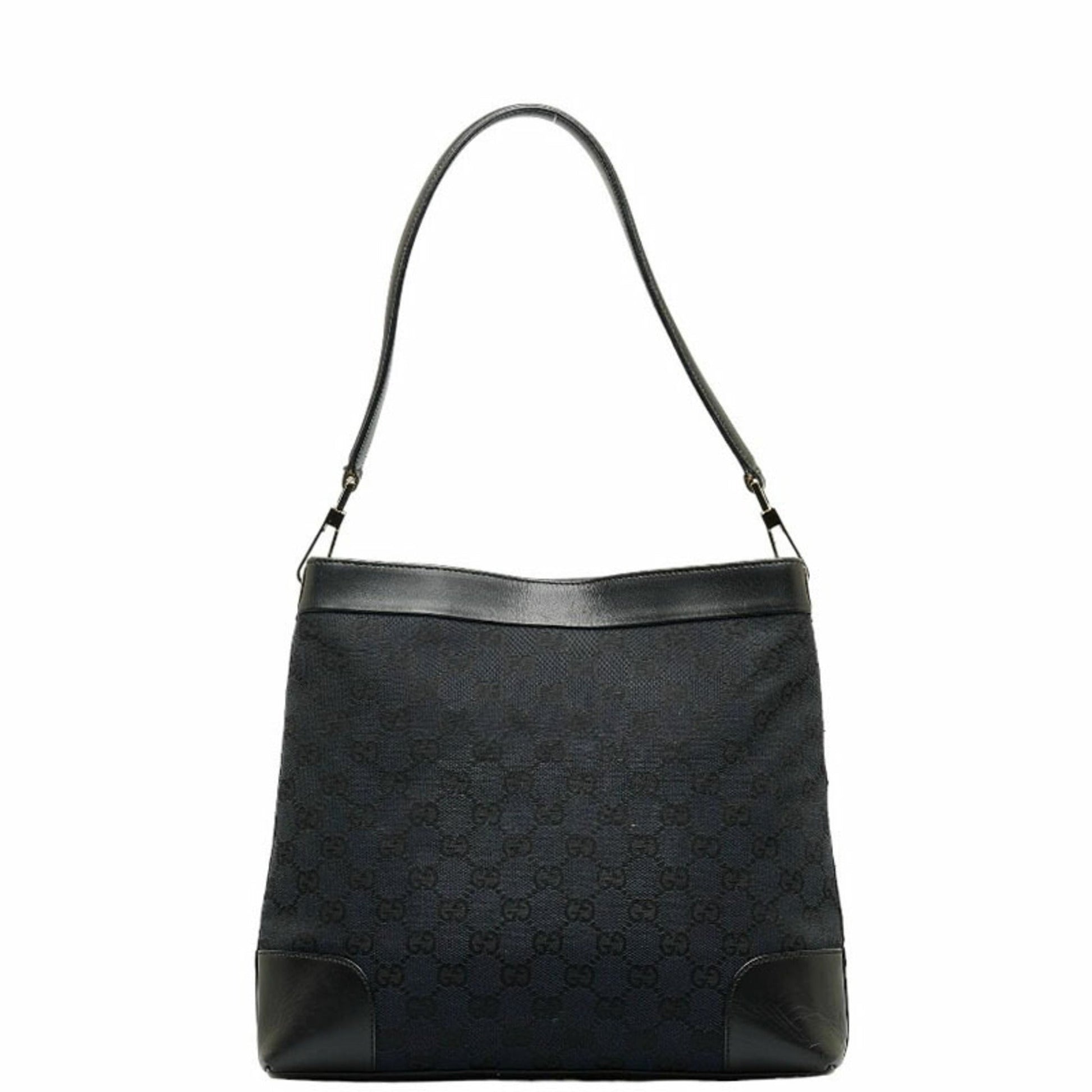 Gucci Leather Canvas Shoulder Bag