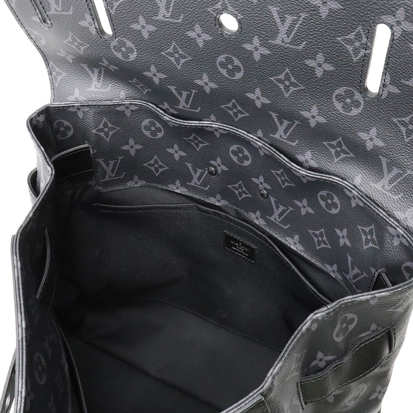 LOUIS VUITTON Monogram Eclipse Steamer PM Handbag Shoulder Bag Leather
