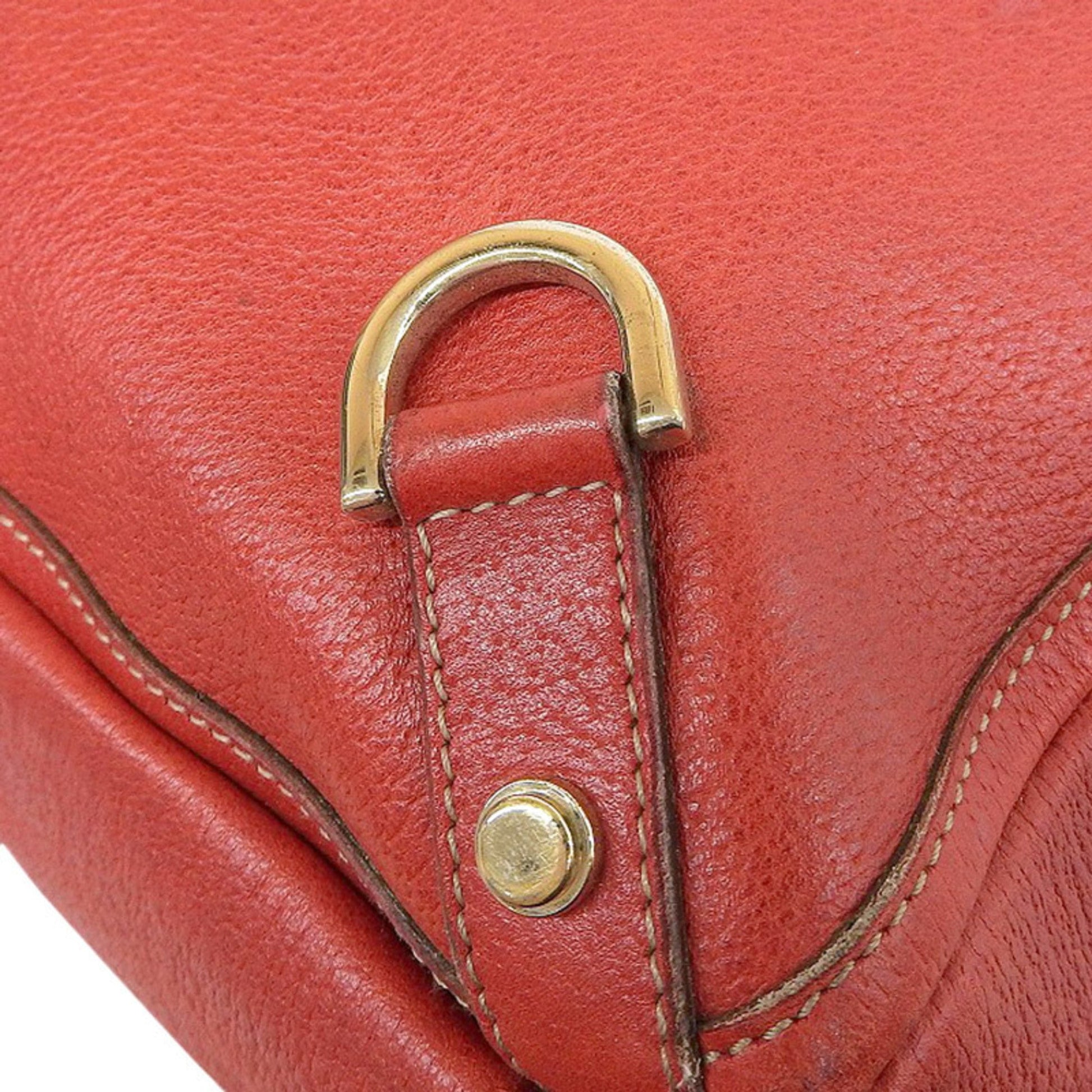 Gucci Abbey Red Leather Tote