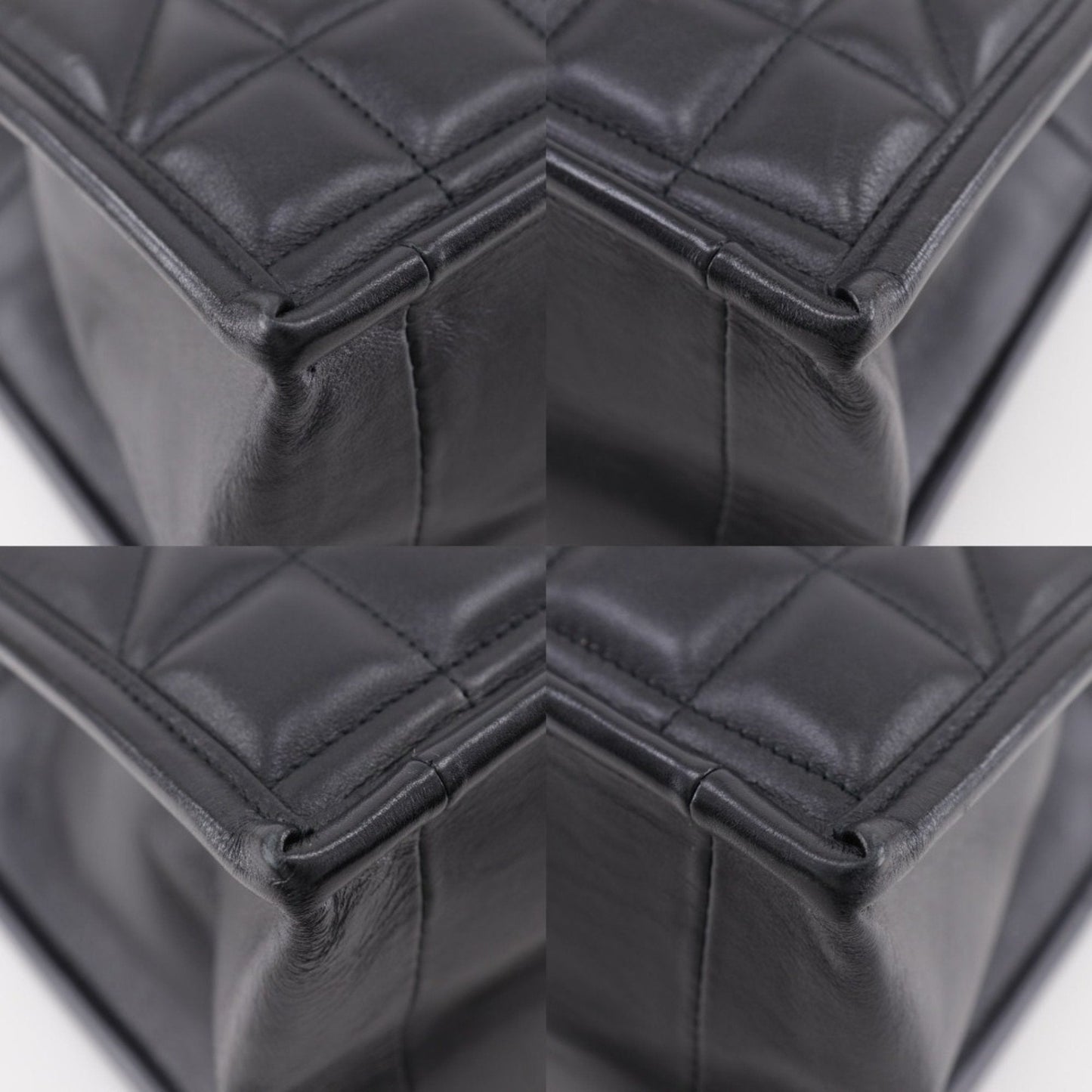 Christian Dior Black Leather Tote Bag  