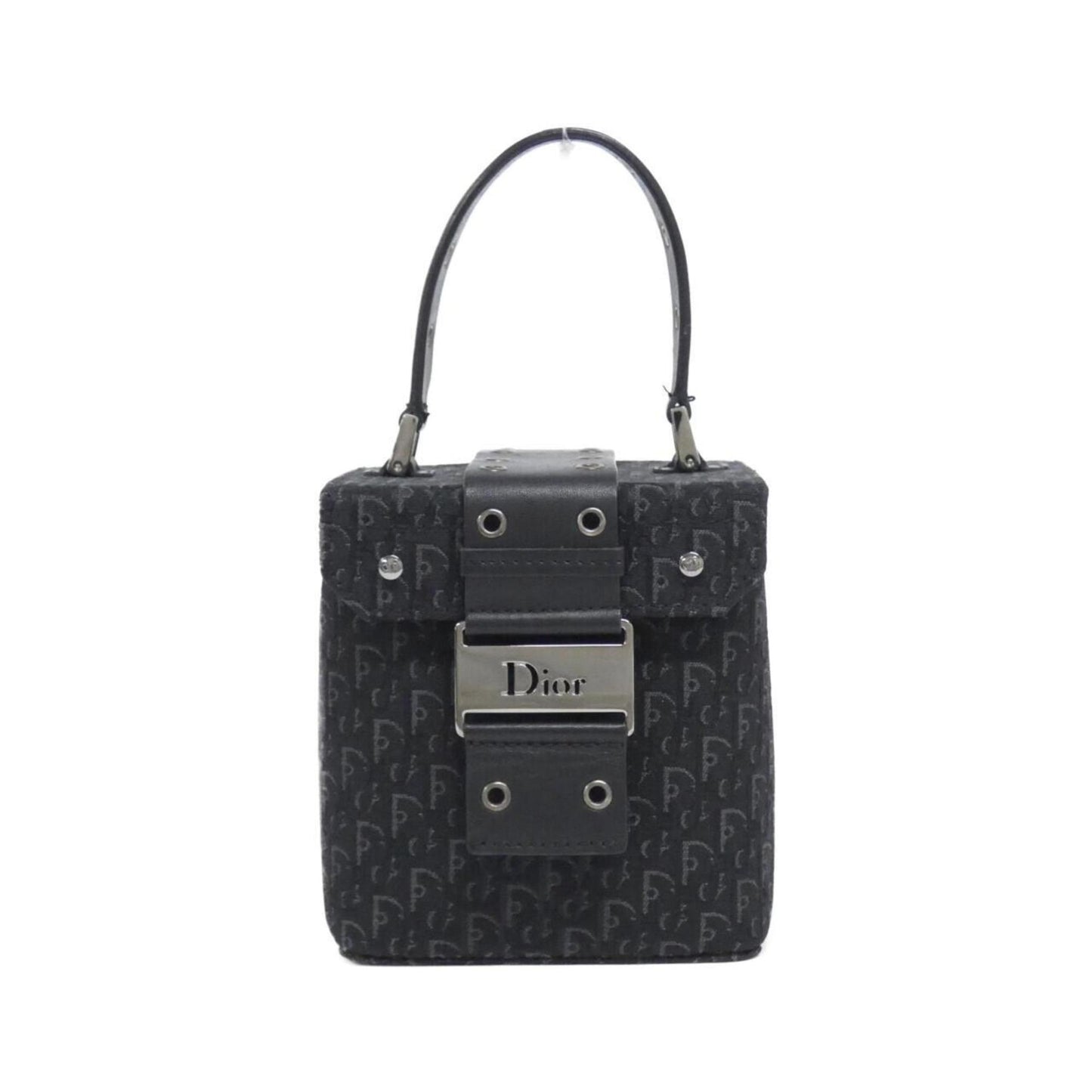 Christian Dior Black Canvas Handbag  
