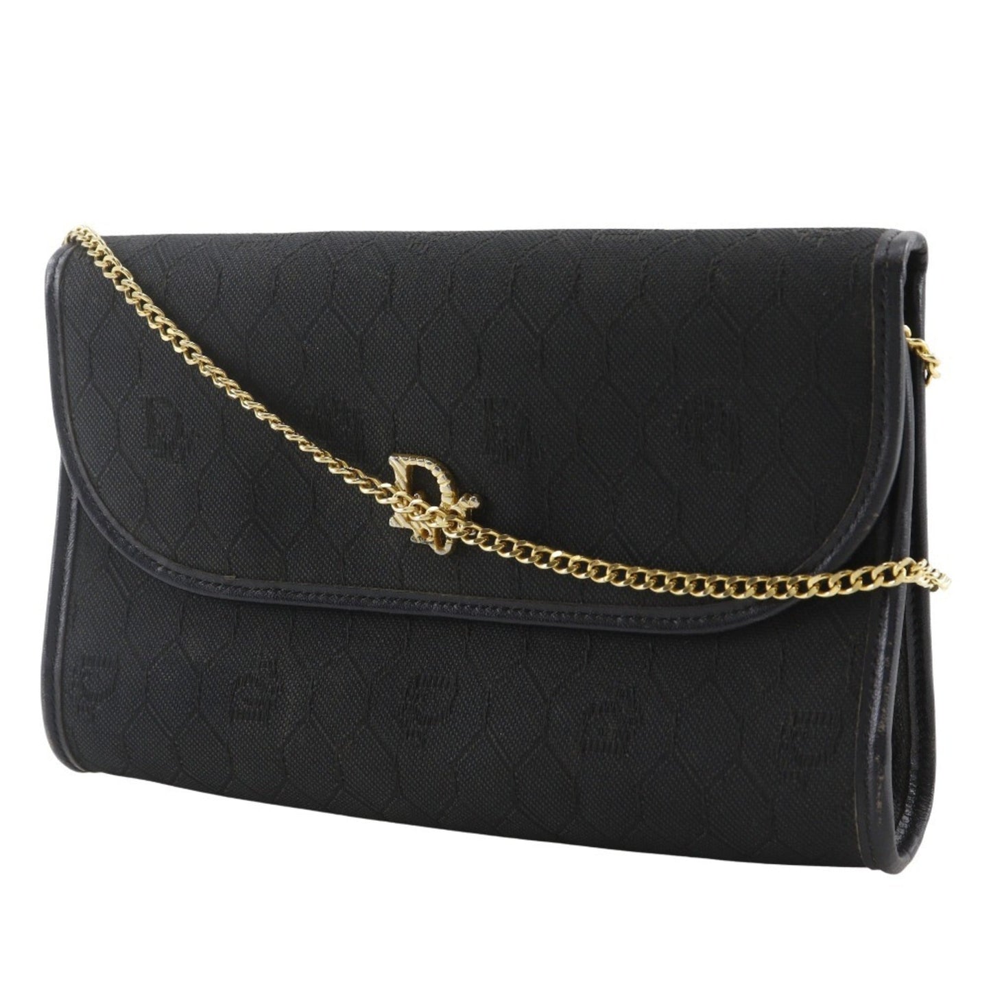 Christian Dior Black Nylon Canvas Shoulder Bag  