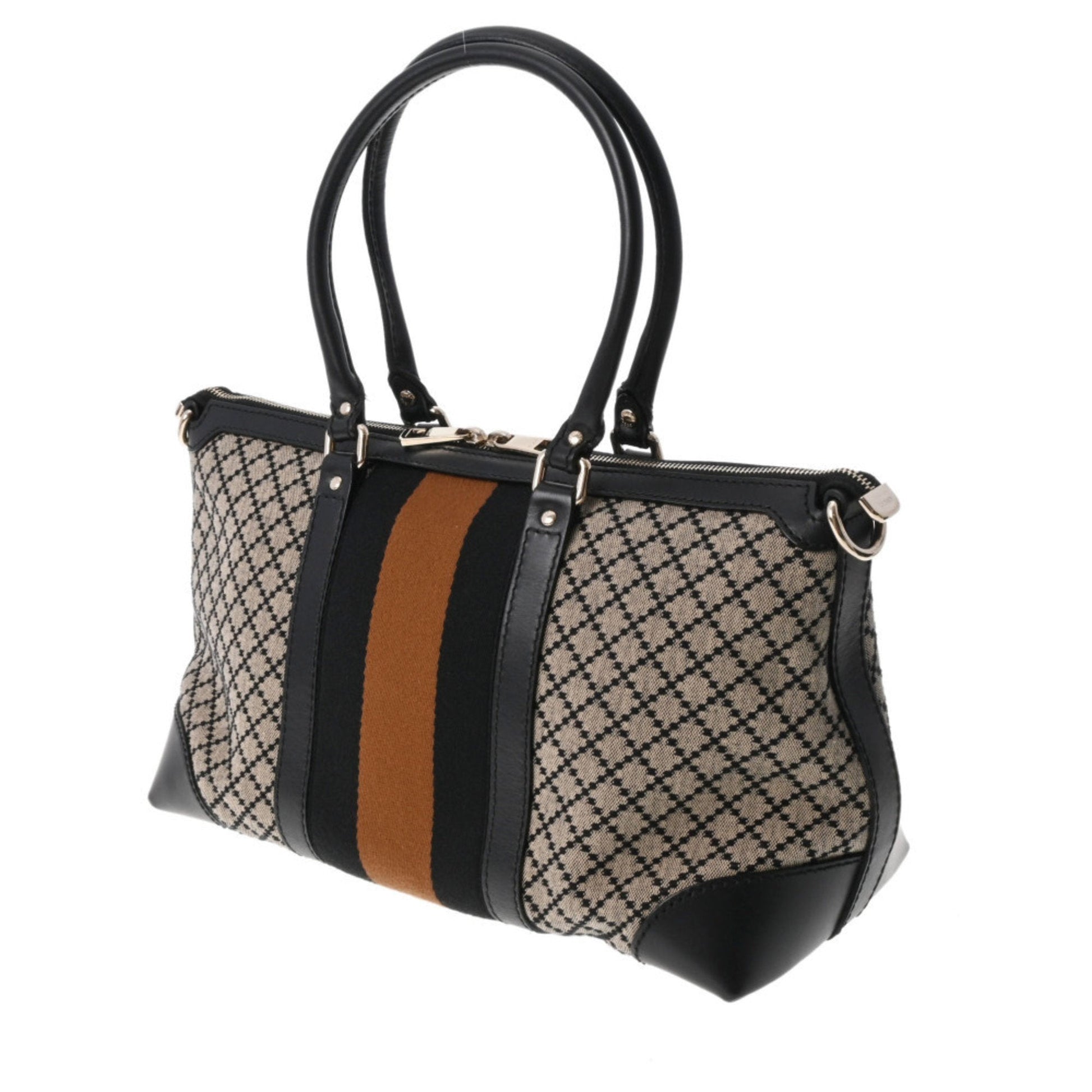 Gucci Lou Leather Canvas Tote