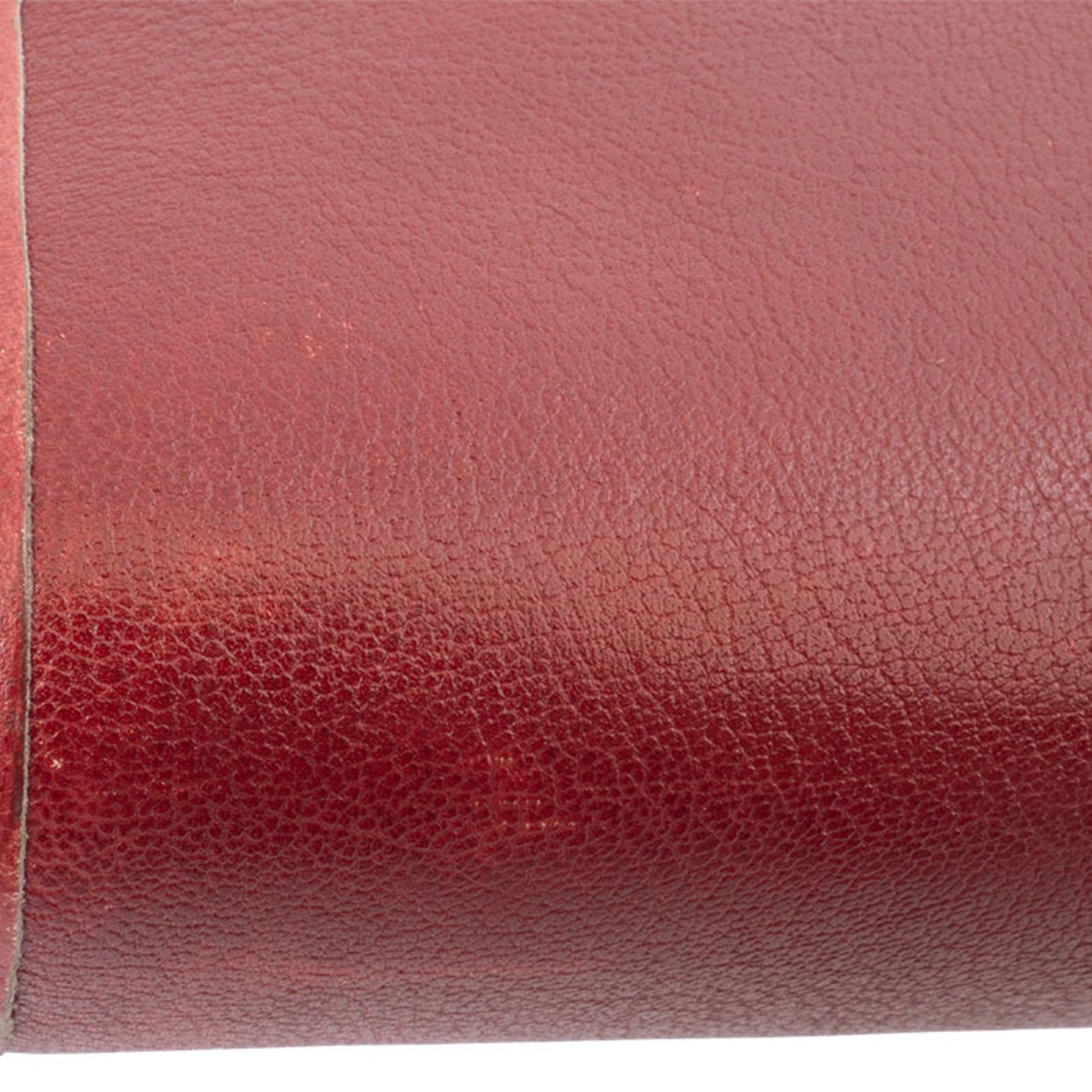 Christian Dior Bordeaux Leather Shoulder Bag  