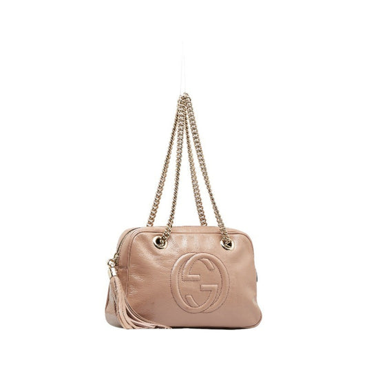Gucci Chain Leather Shoulder Bag