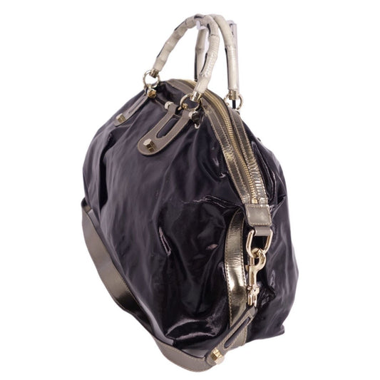 Gucci Leather Canvas Handbag