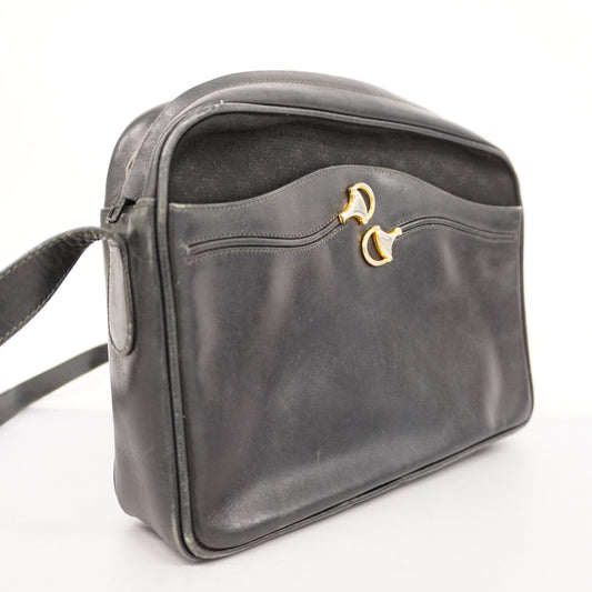 Gucci Leather Canvas Shoulder Bag