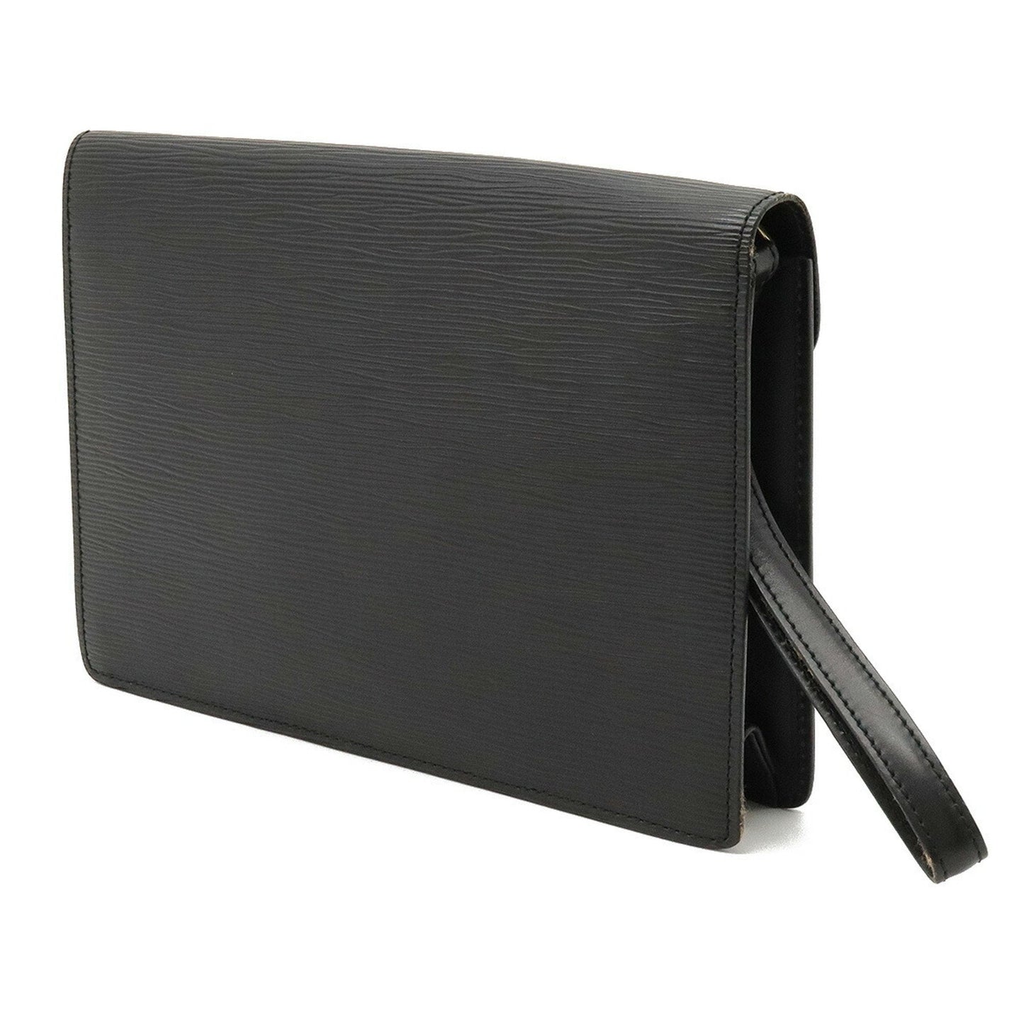 LOUIS VUITTON Epi Pochette Serie Dragonne Second Bag Noir Black Key Missing