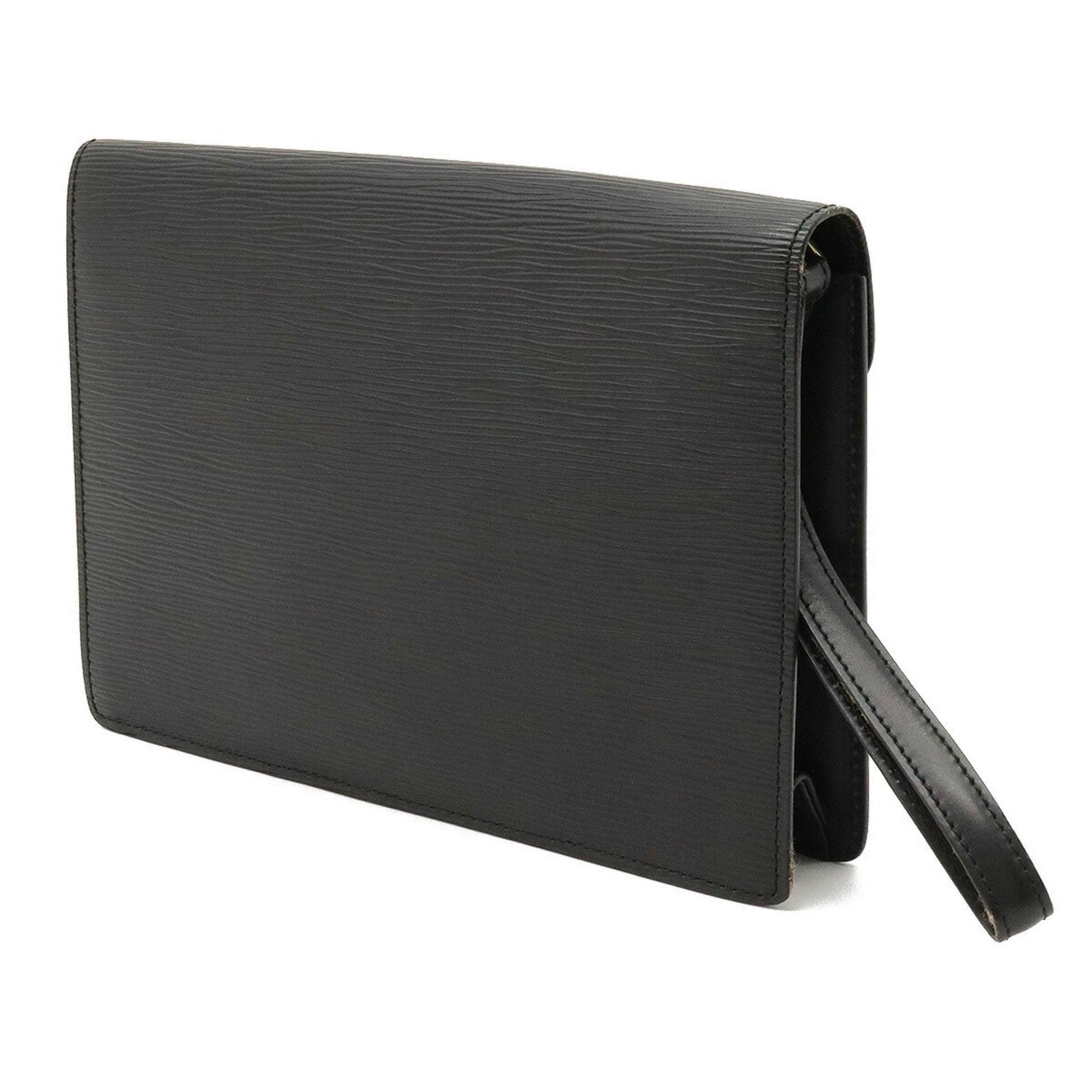 LOUIS VUITTON Epi Pochette Serie Dragonne Second Bag Noir Black Key Missing