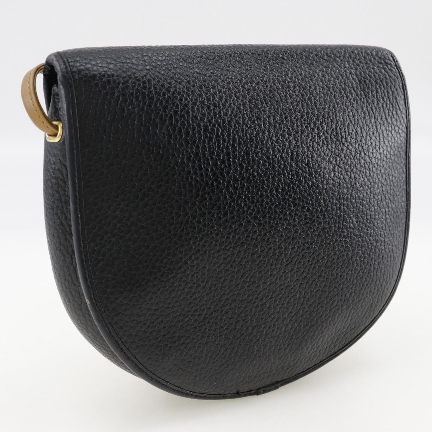 Christian Dior Black Leather Pochette Shoulder Bag  