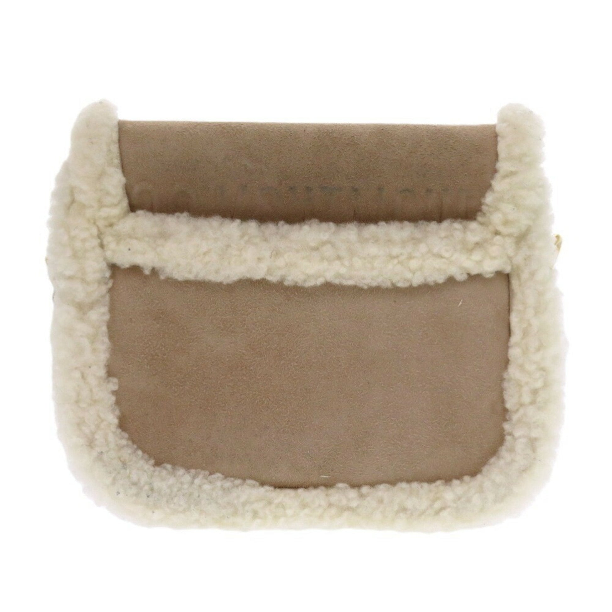 Christian Dior Beige Suede Leather Shoulder Bag  