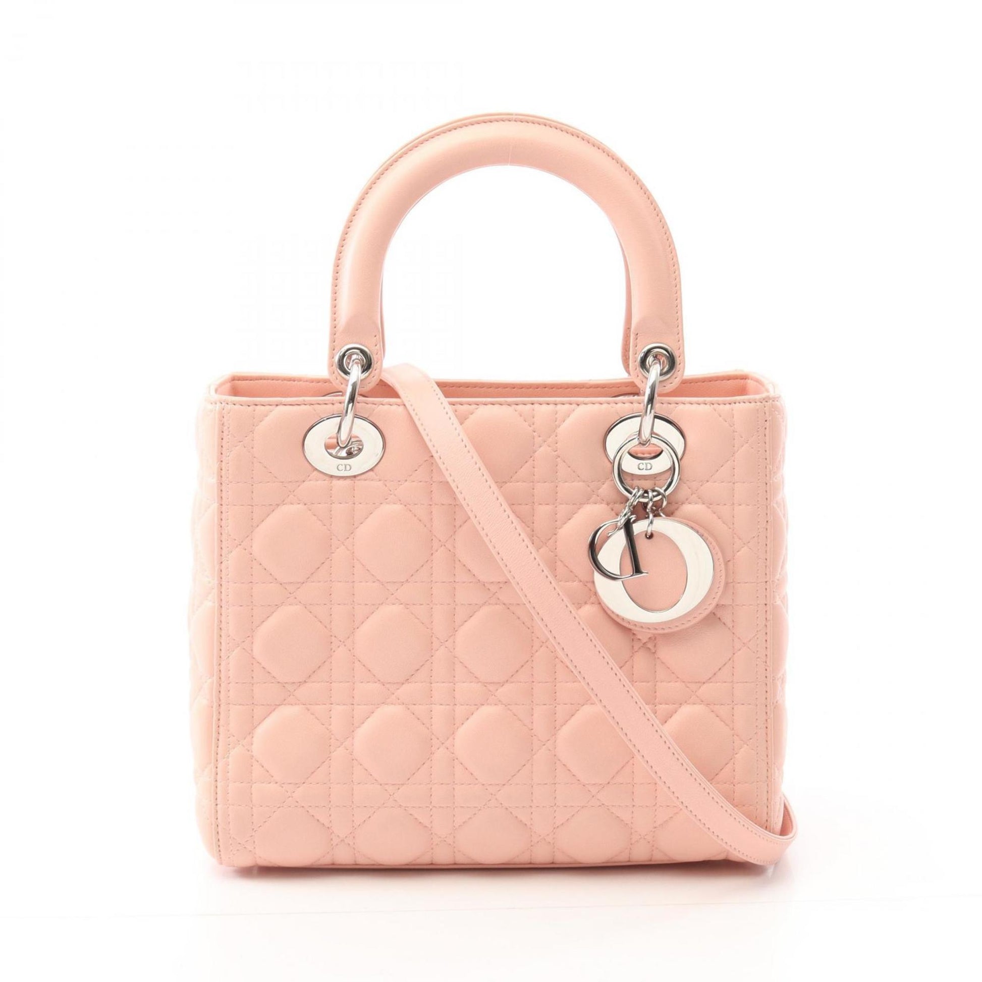 Christian Dior Pink Leather Handbag  