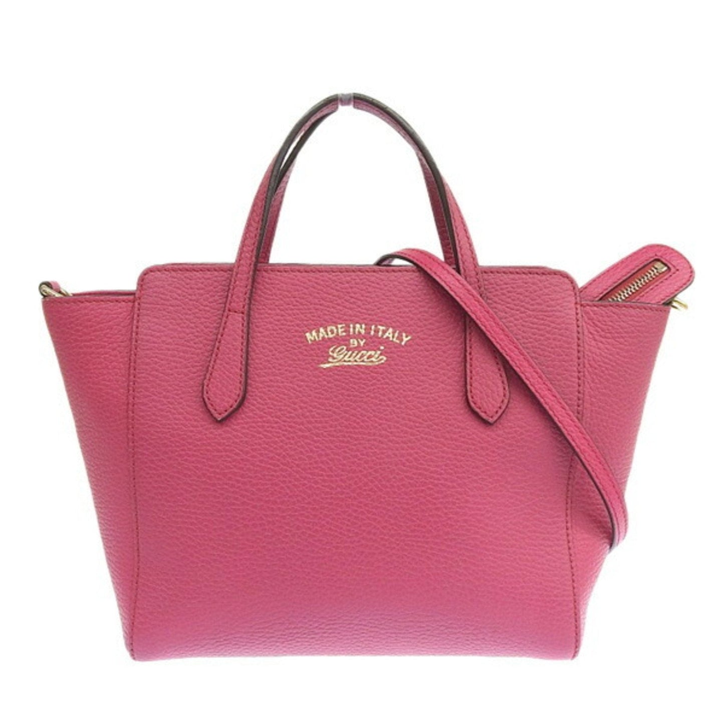 Gucci Pink Leather Shoulder Bag Style 1