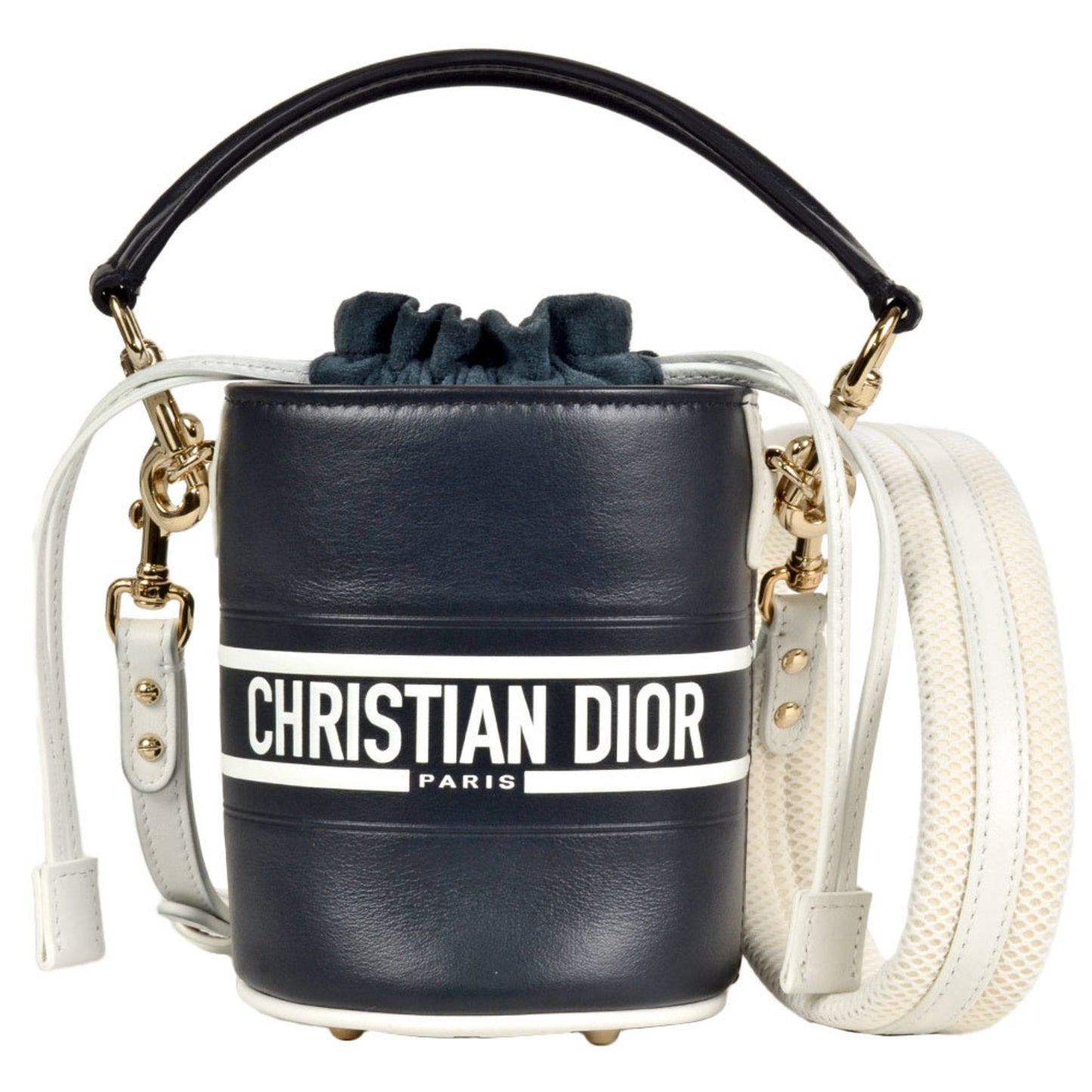 Christian Dior Black Leather Handbag Shoulder Bag  