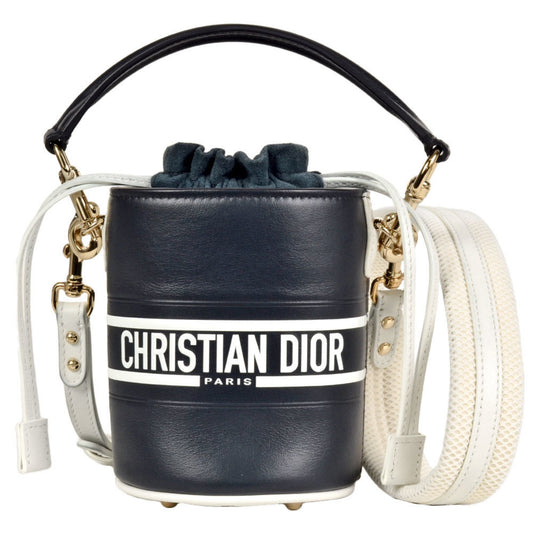 Christian Dior Black Leather Handbag Shoulder Bag  