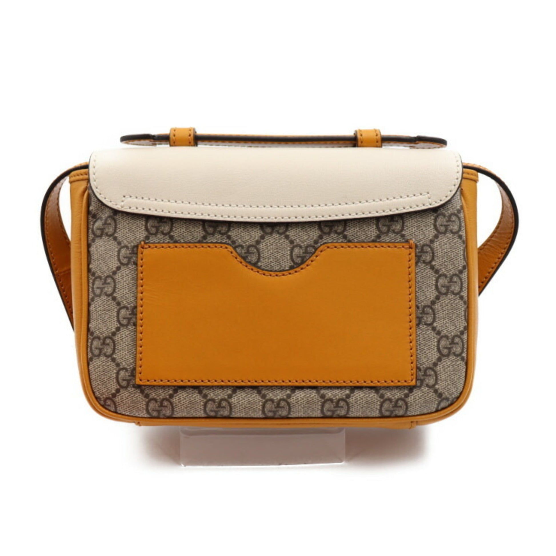 Gucci Leather Canvas Shoulder Bag