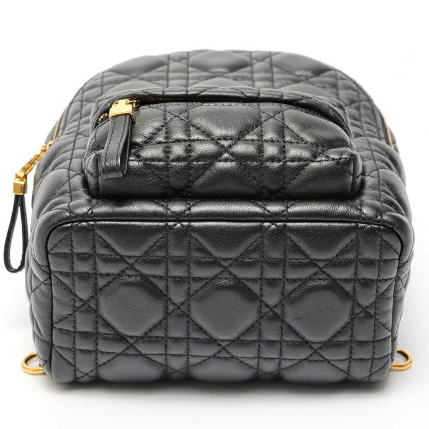 Christian Dior Black Leather Backpack  