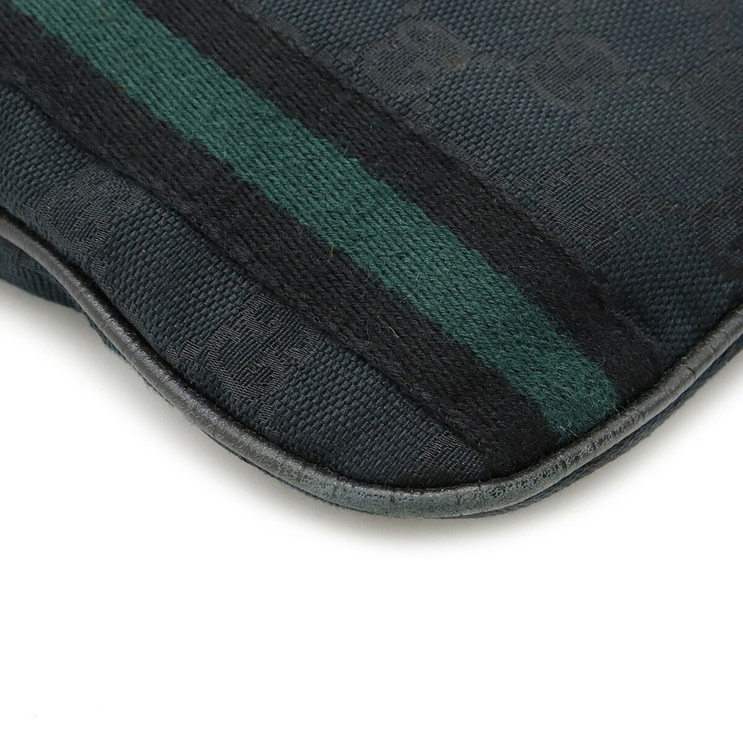 Gucci Leather Canvas Shoulder Bag