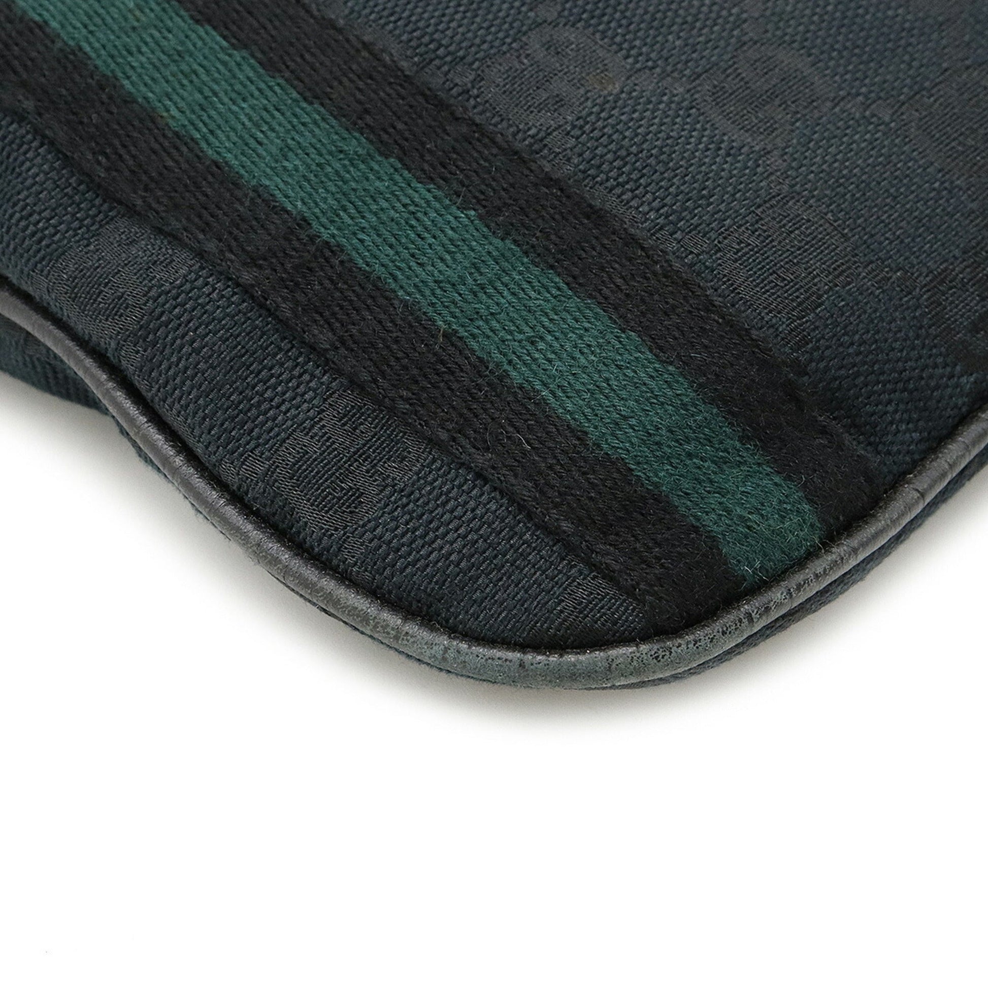 Gucci Leather Canvas Shoulder Bag