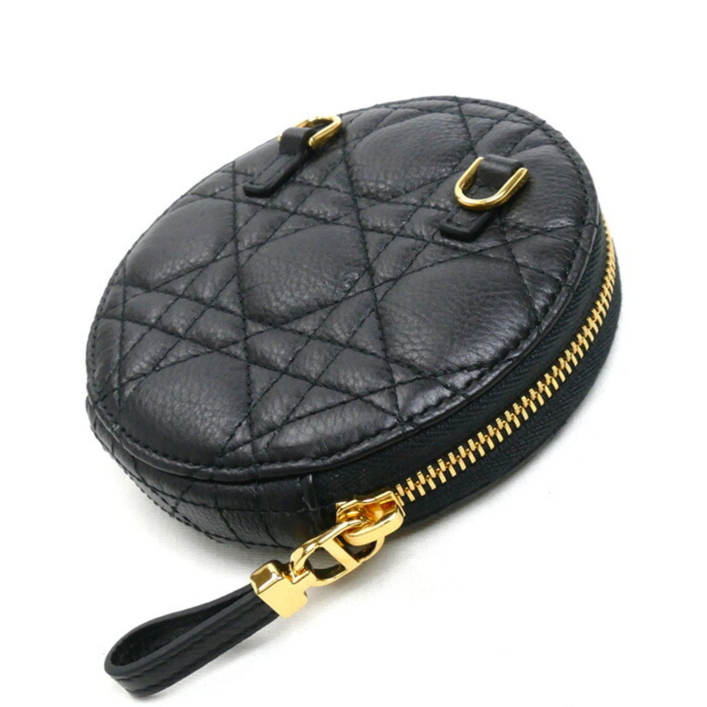 Christian Dior Black Leather Shoulder Bag  
