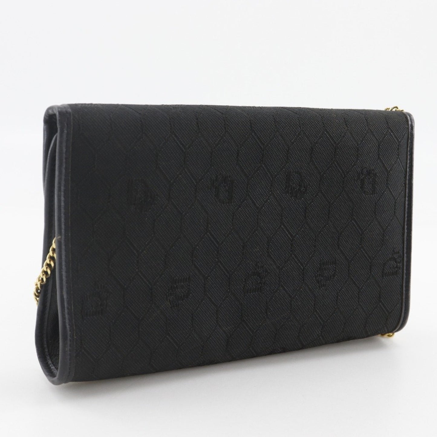 Christian Dior Black Nylon Canvas Shoulder Bag  