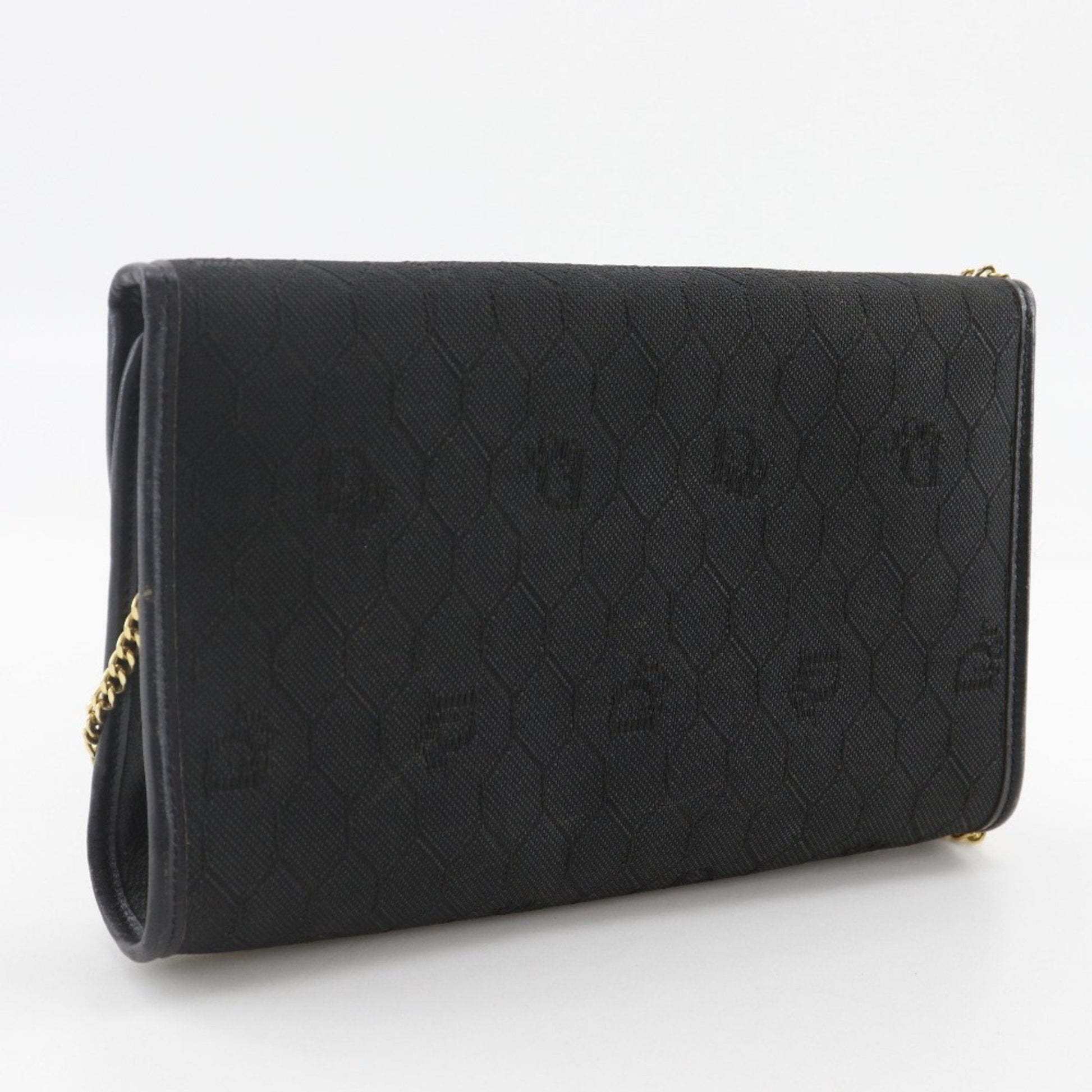Christian Dior Black Nylon Canvas Shoulder Bag  