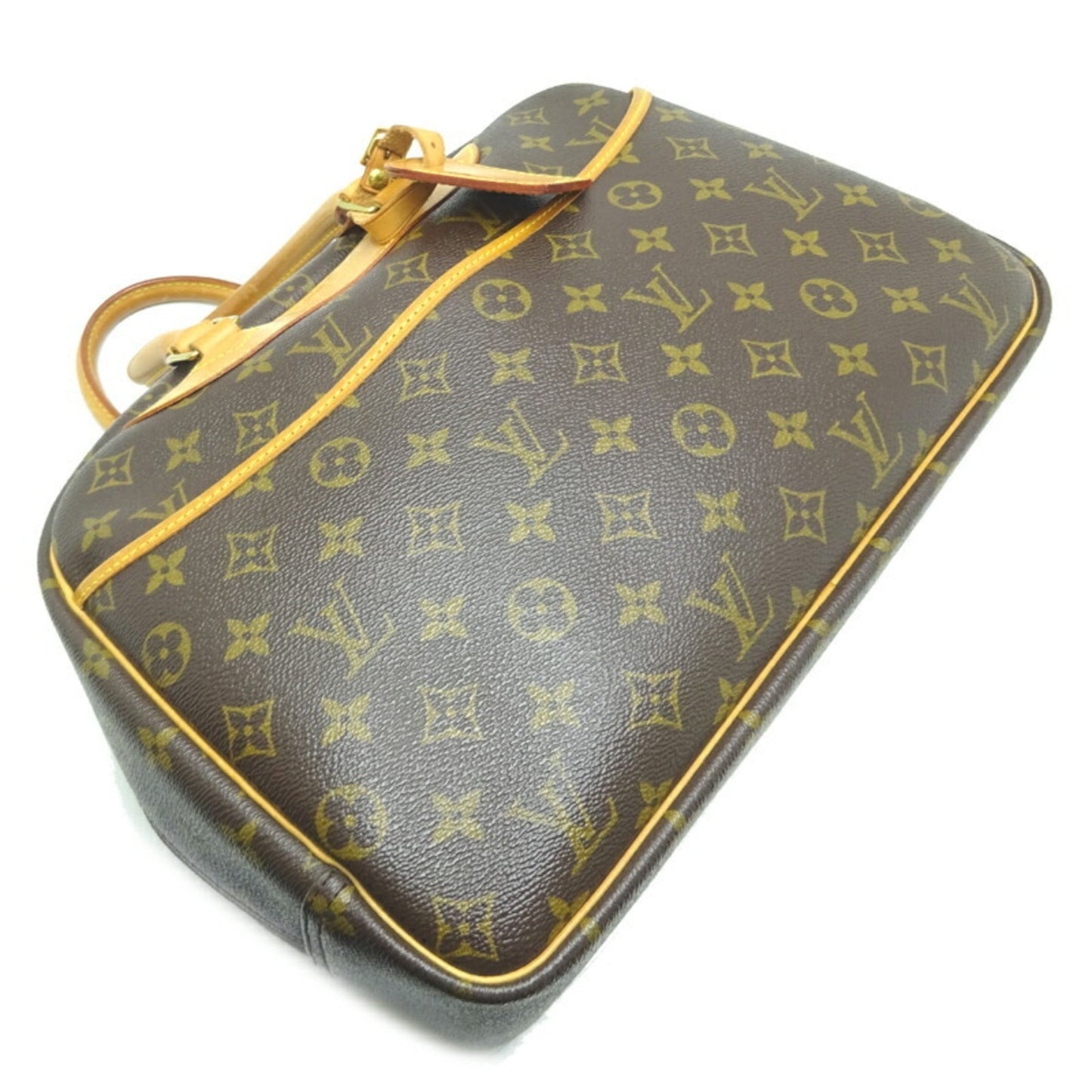 LOUIS VUITTON Deauville [Bowling Vanity] Women's Handbag [] Monogram Ebene [Brown]