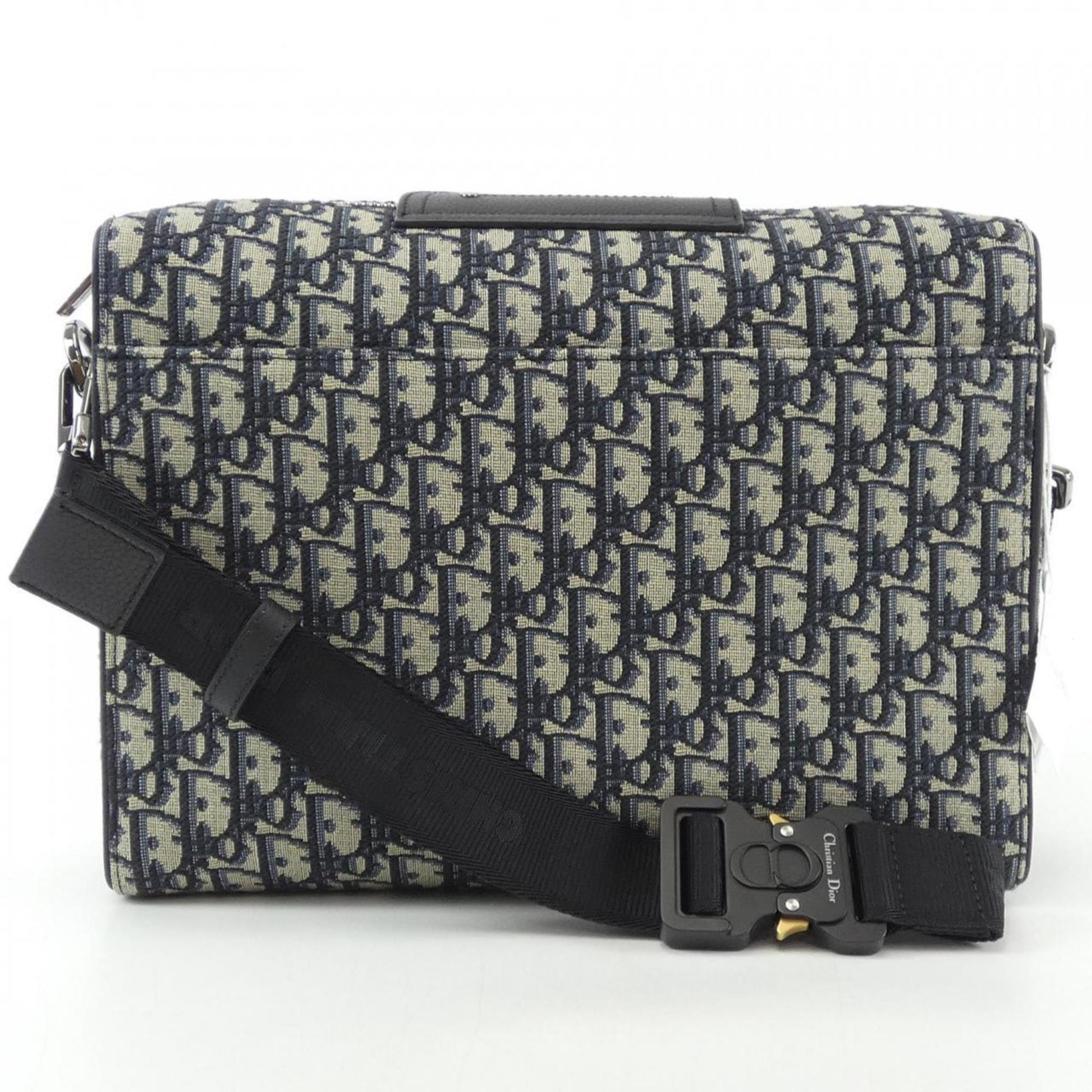 Christian Dior Beige Navy Handbag Shoulder Bag  
