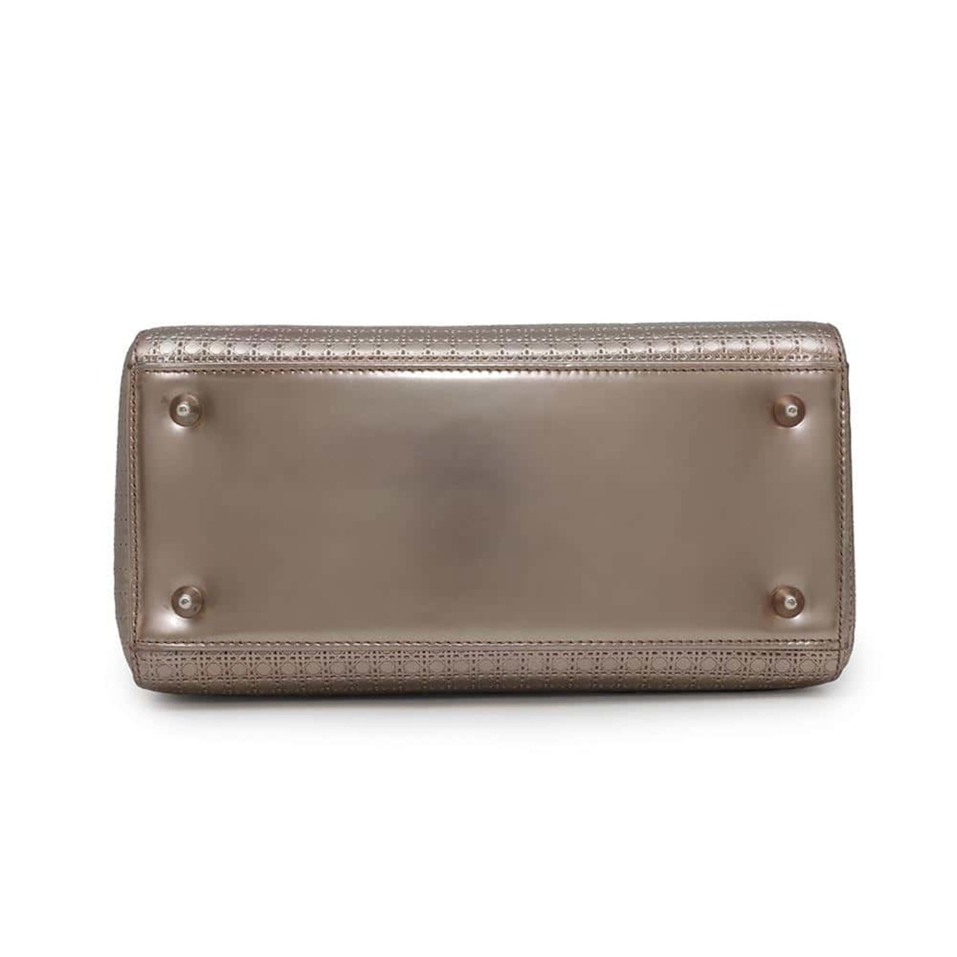 Christian Dior Metallic Pink Leather Handbag Shoulder Bag  