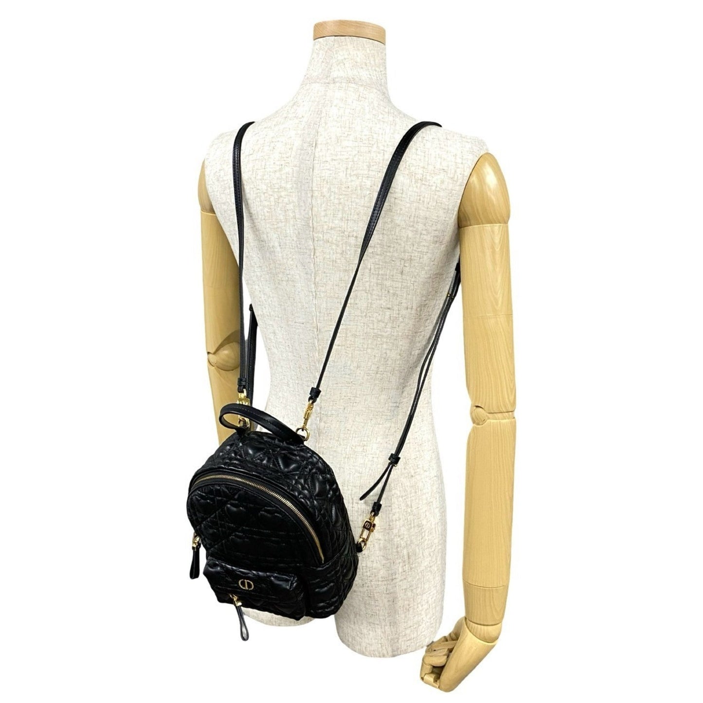 Christian Dior Black Leather Backpack  
