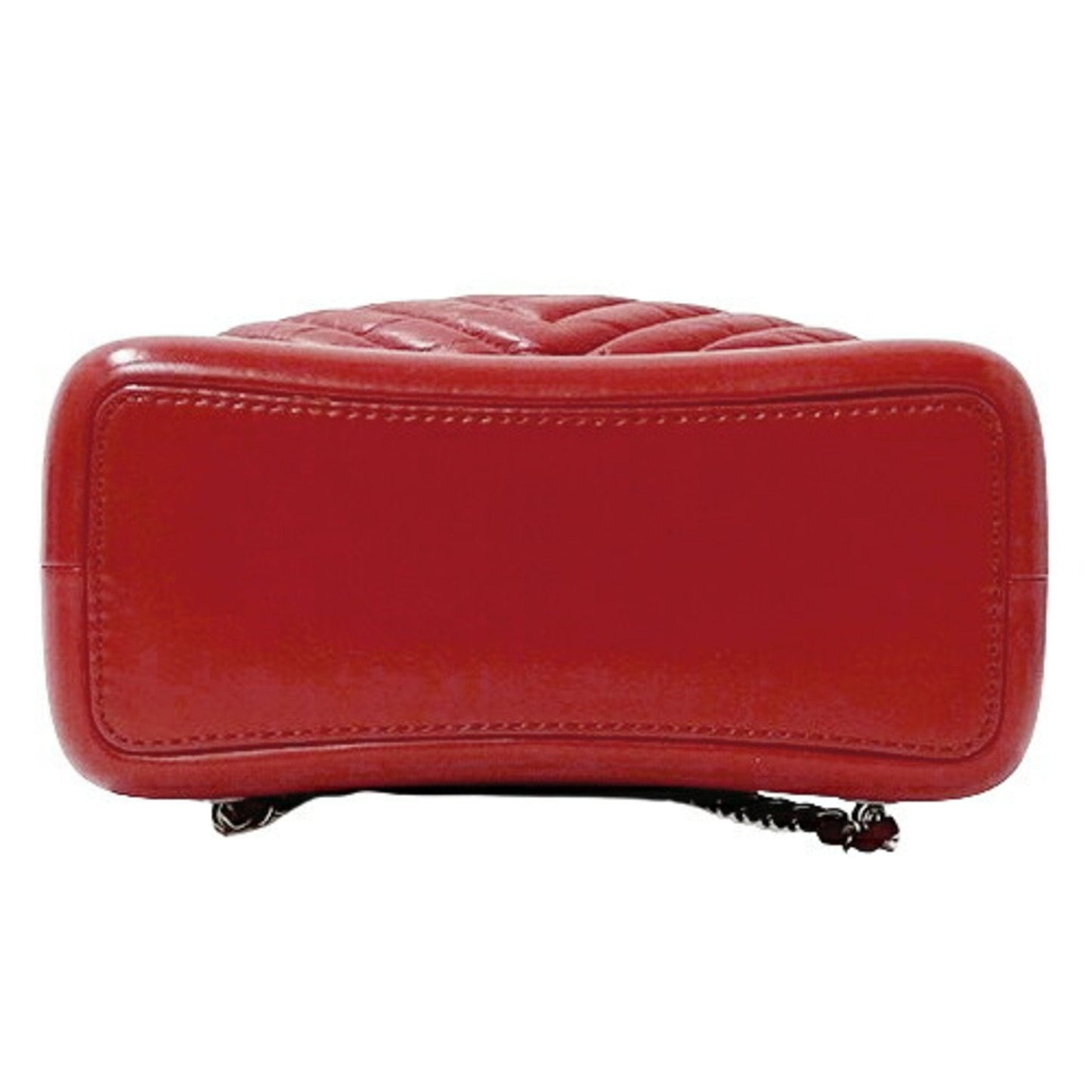 CHANEL Bag Gabrielle de Chanel Small Backpack Women s Leather Red Chain Compact