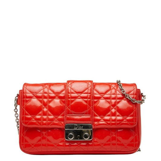 Christian Dior Orange Leather Shoulder Bag  