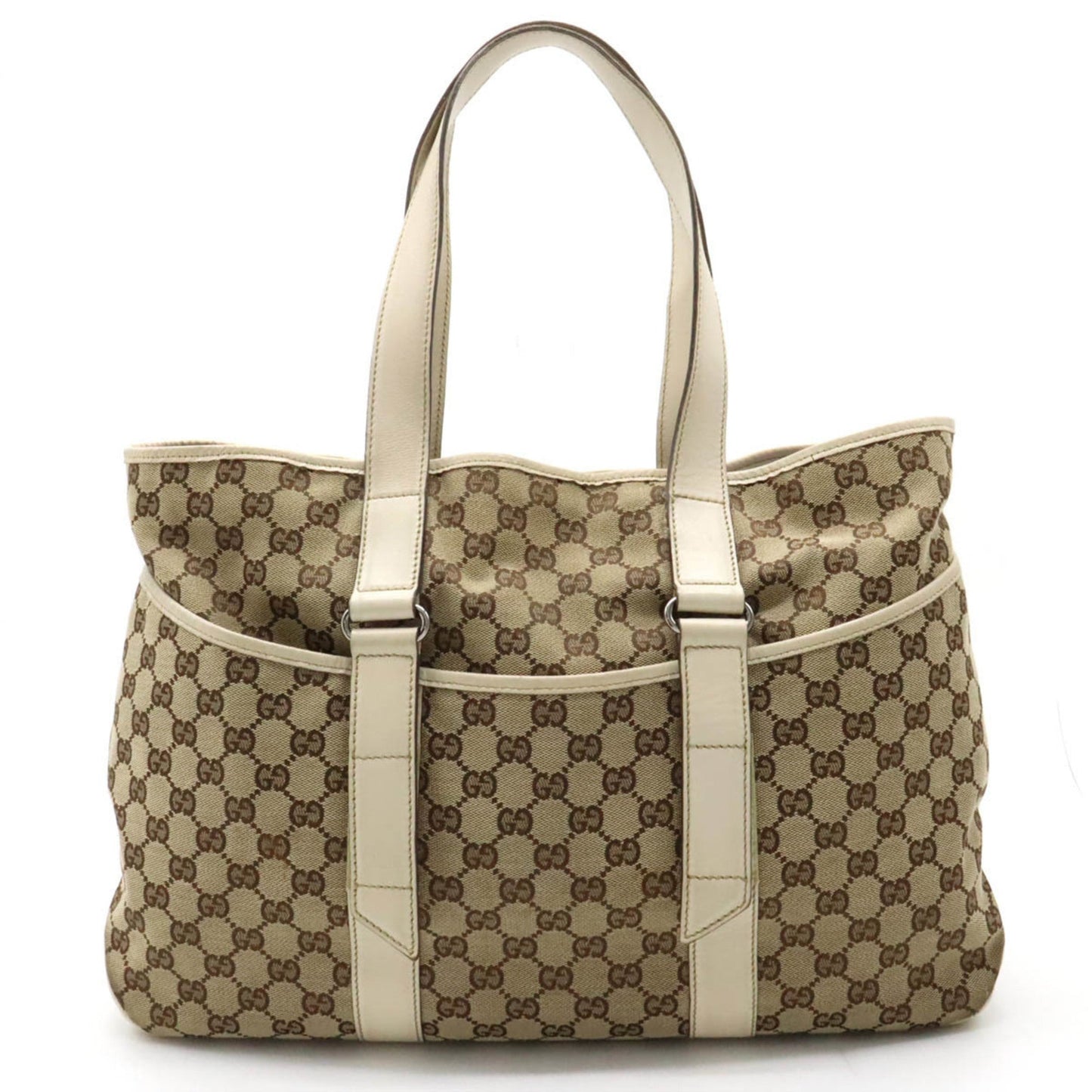 Gucci Leather Canvas Tote
