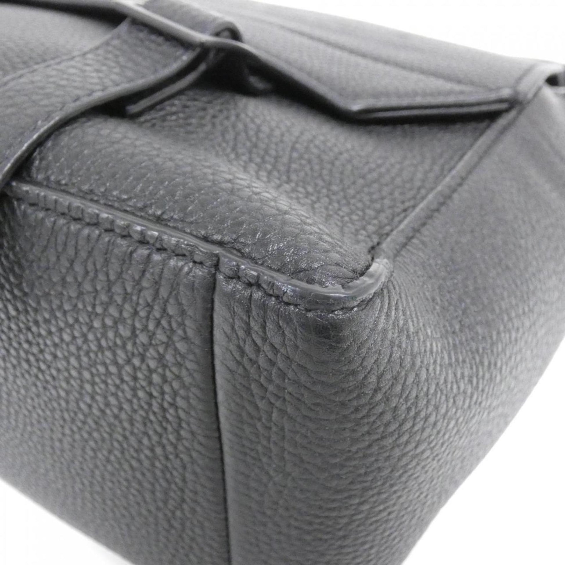 Christian Dior Black Leather Shoulder Bag  