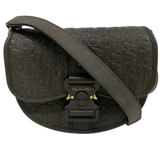 Christian Dior Brown Leather Shoulder Bag  
