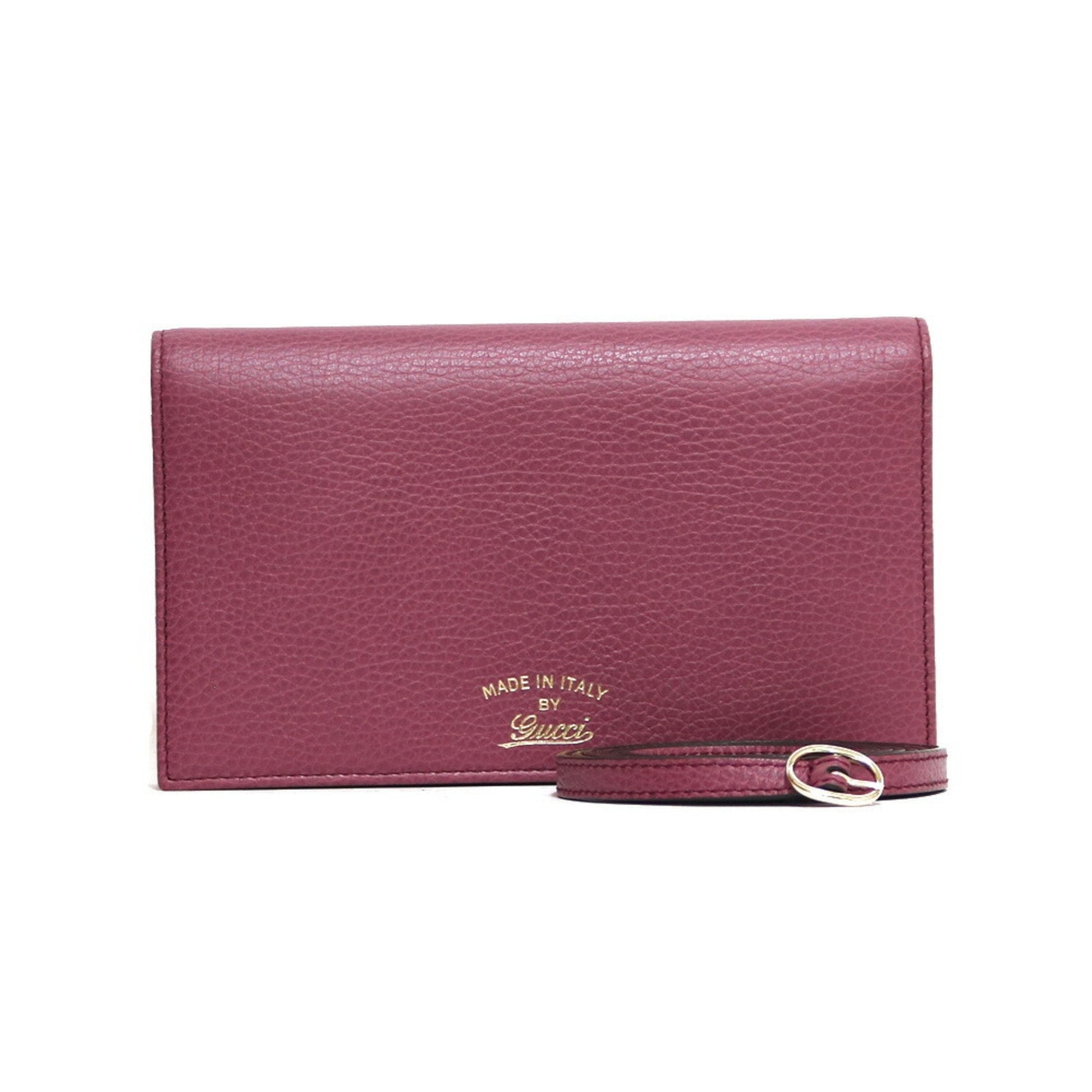 Gucci Purple Leather Shoulder Bag