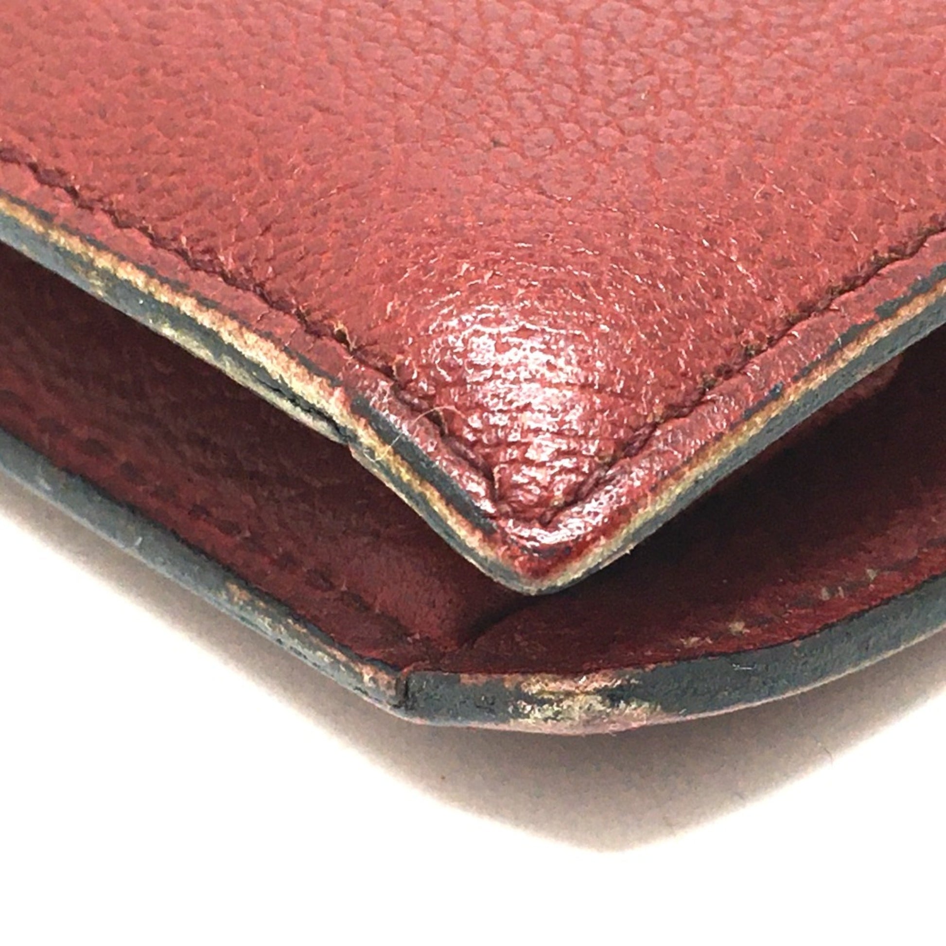 Christian Dior Red Leather Shoulder Bag  