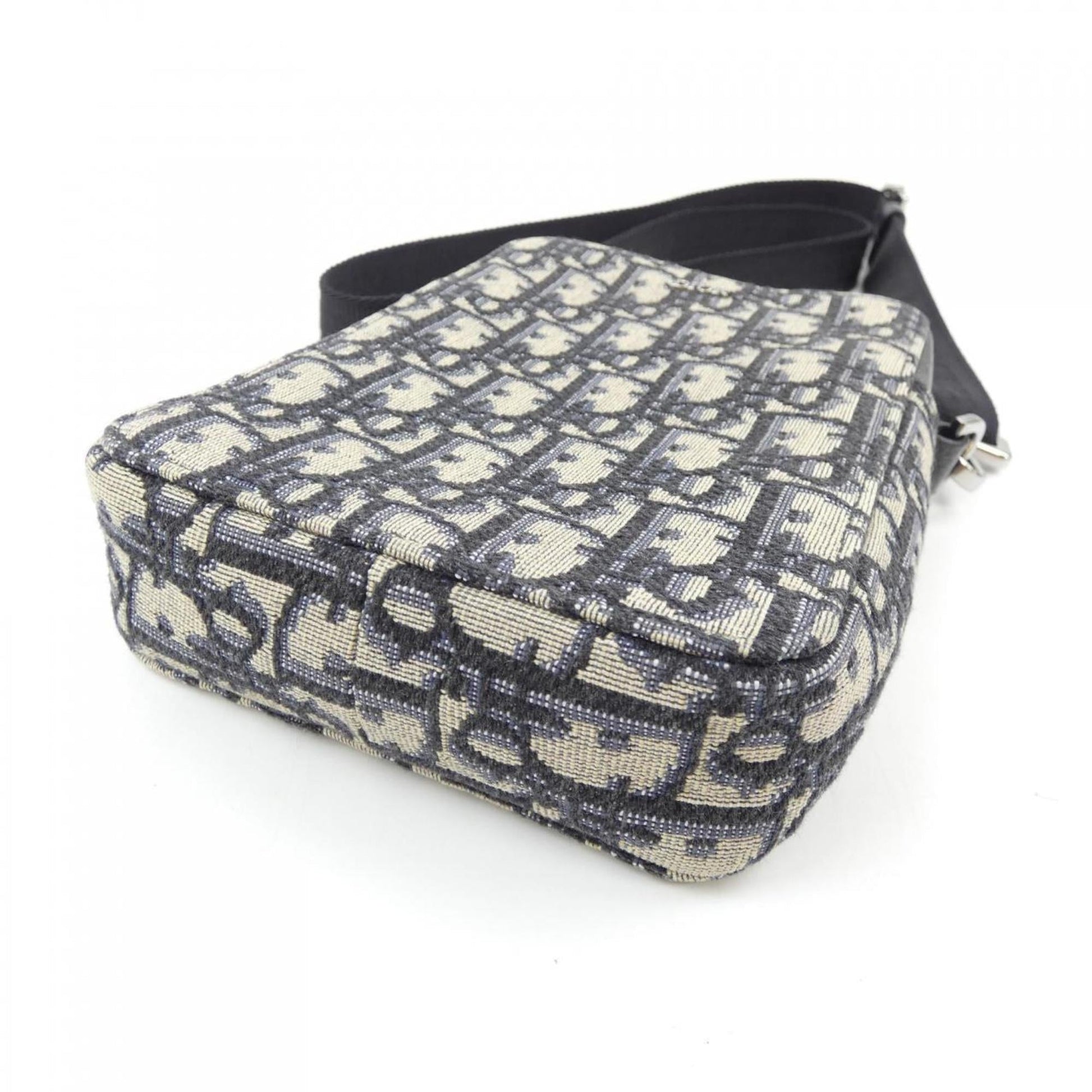 Christian Dior Beige Black Blue Handbag  