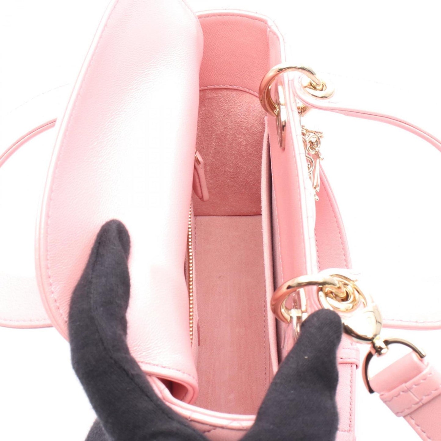 Christian Dior Pink Leather Handbag  