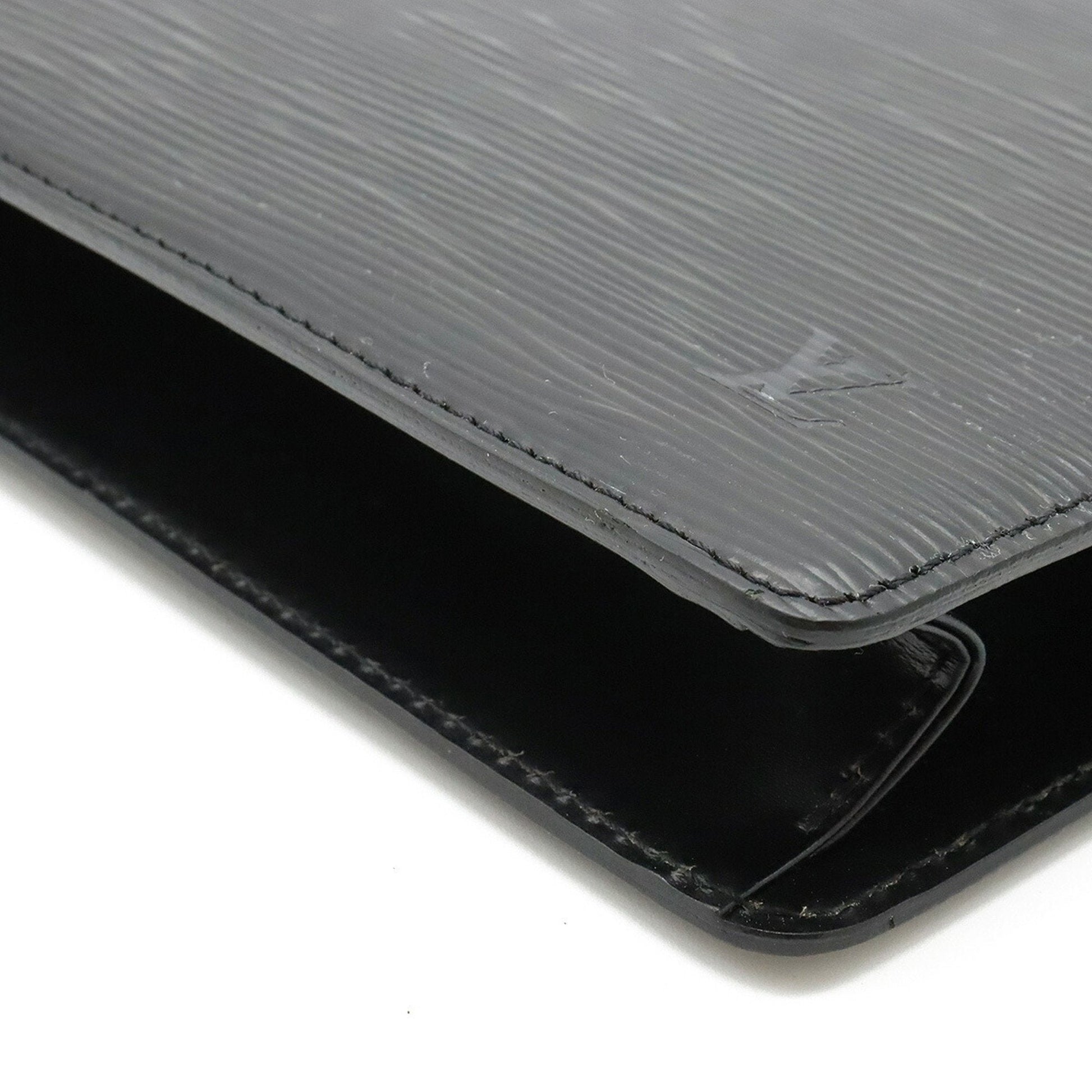 LOUIS VUITTON Epi Pochette Homme Second Bag Clutch Noir Black