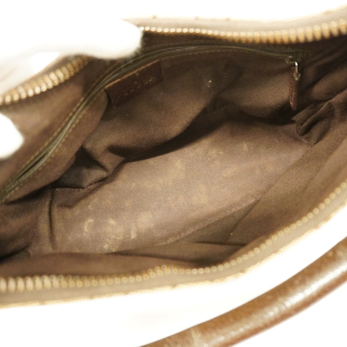Gucci Leather Canvas Shoulder Bag