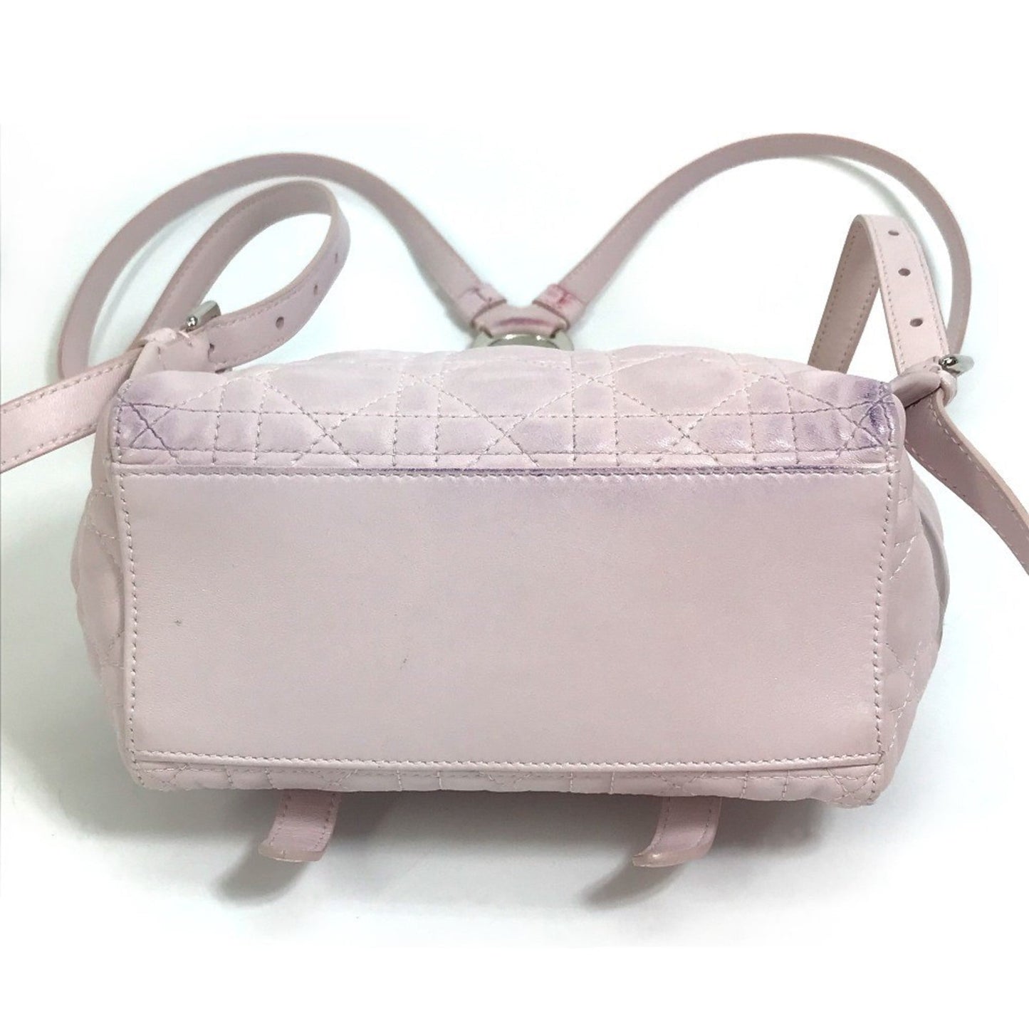 Christian Dior Pink Leather Backpack  