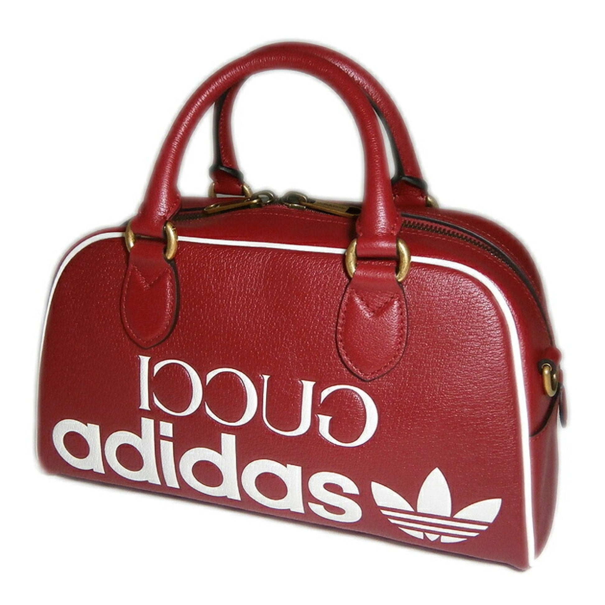 Gucci Boston Red Leather Shoulder Bag