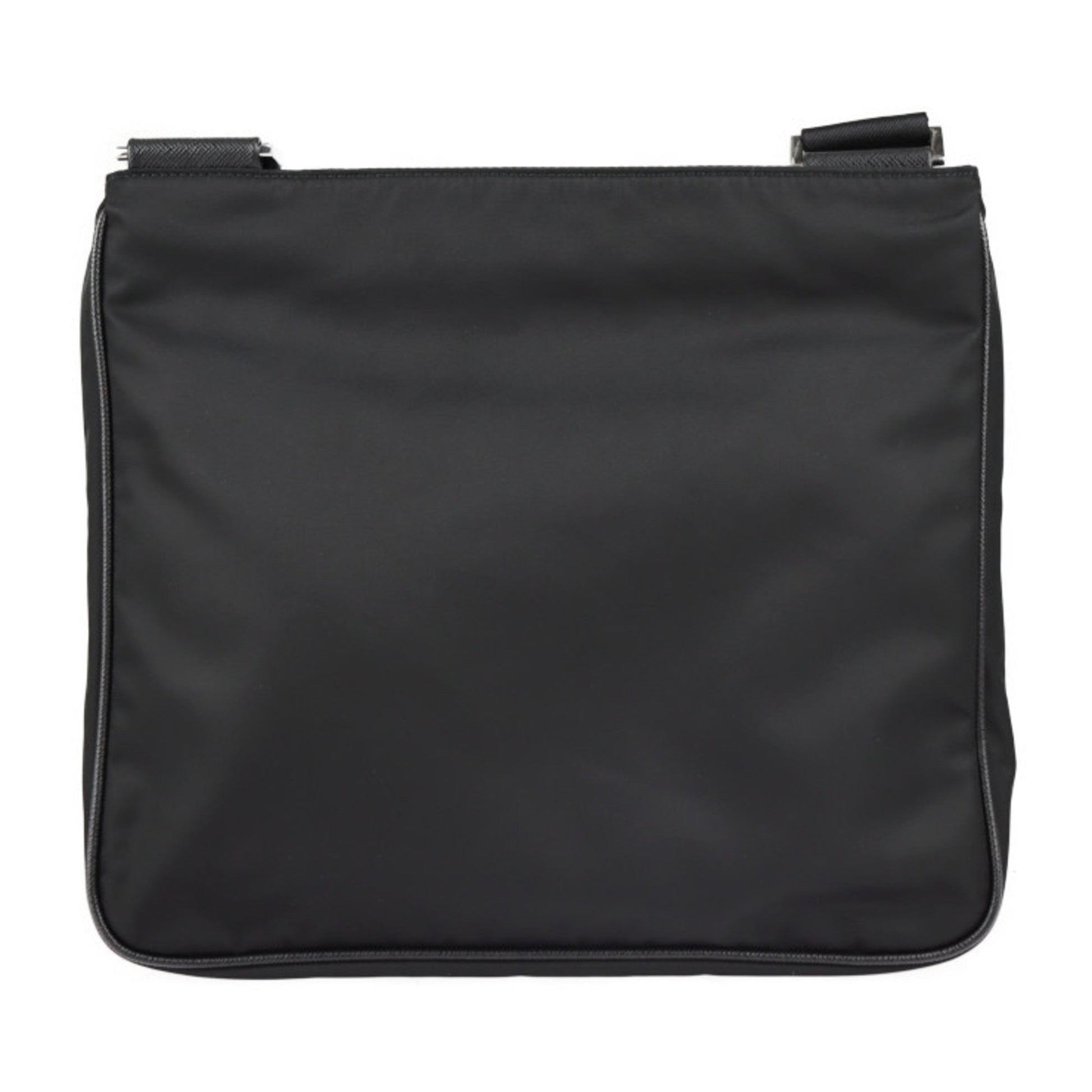 Prada shoulder Bag nylon black silver metal fittings