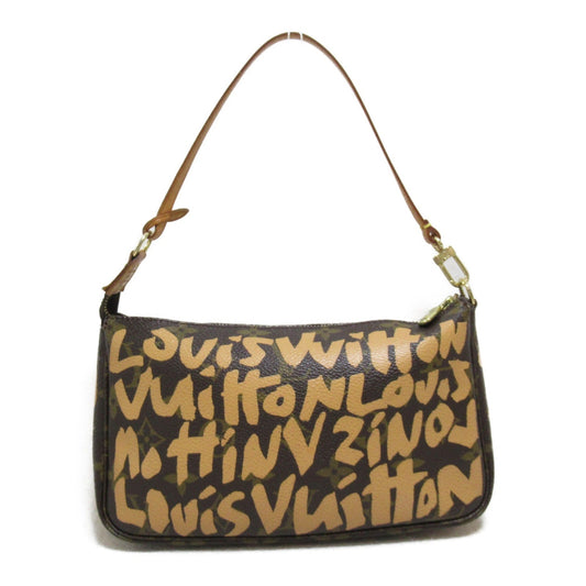 LOUIS VUITTON Graffiti Pochette Accessoires Brown leather Monogram / Graffiti M92193