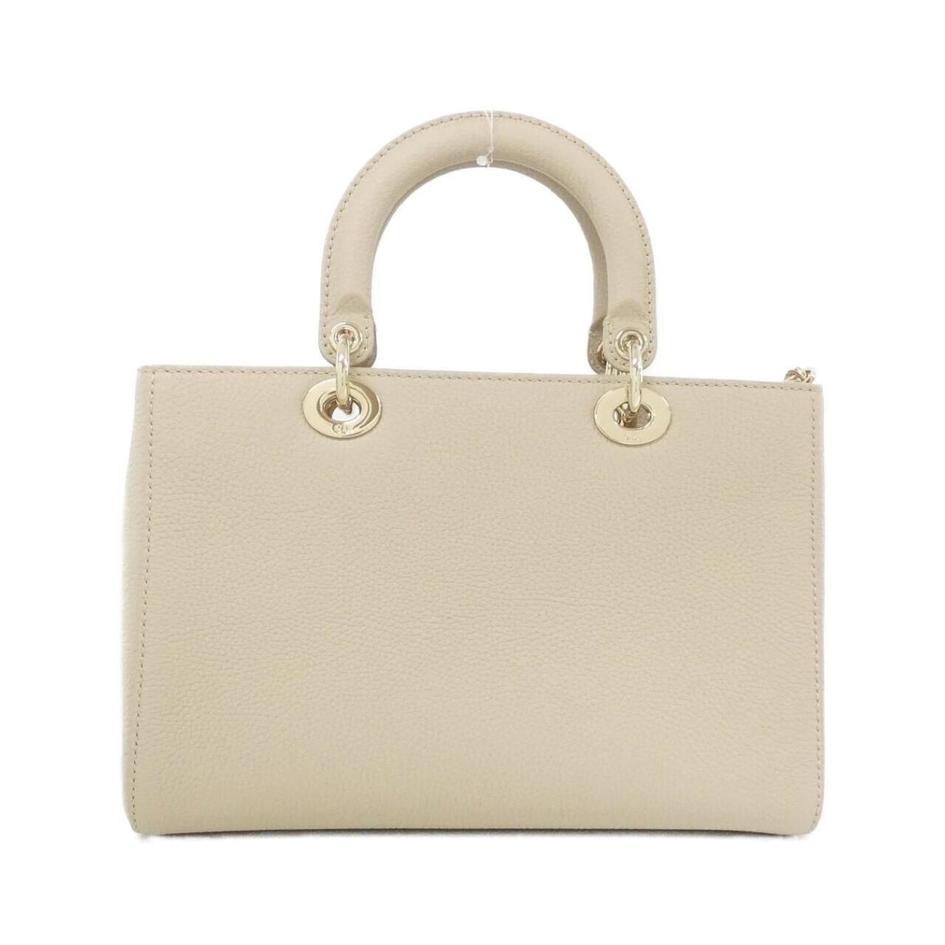 Christian Dior Beige Leather Handbag  